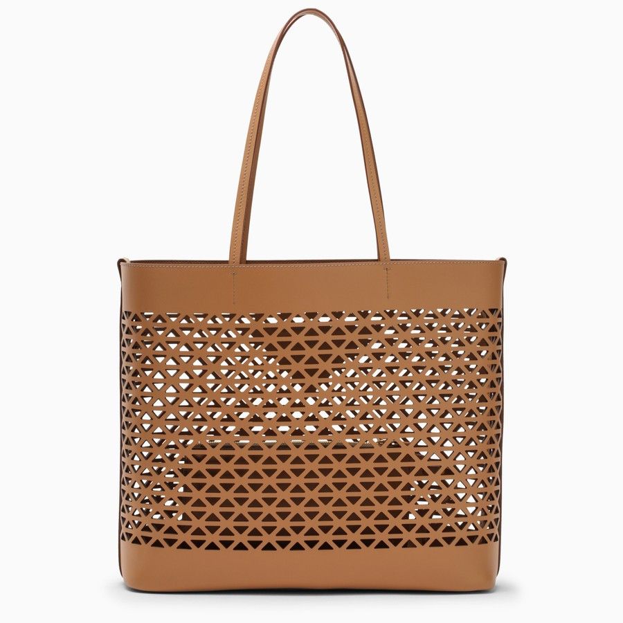 Prada o1d2blof0924 Size : OS / Leather Shopping Bag In Brown Size ONE SIZE - 3 Thumbnail