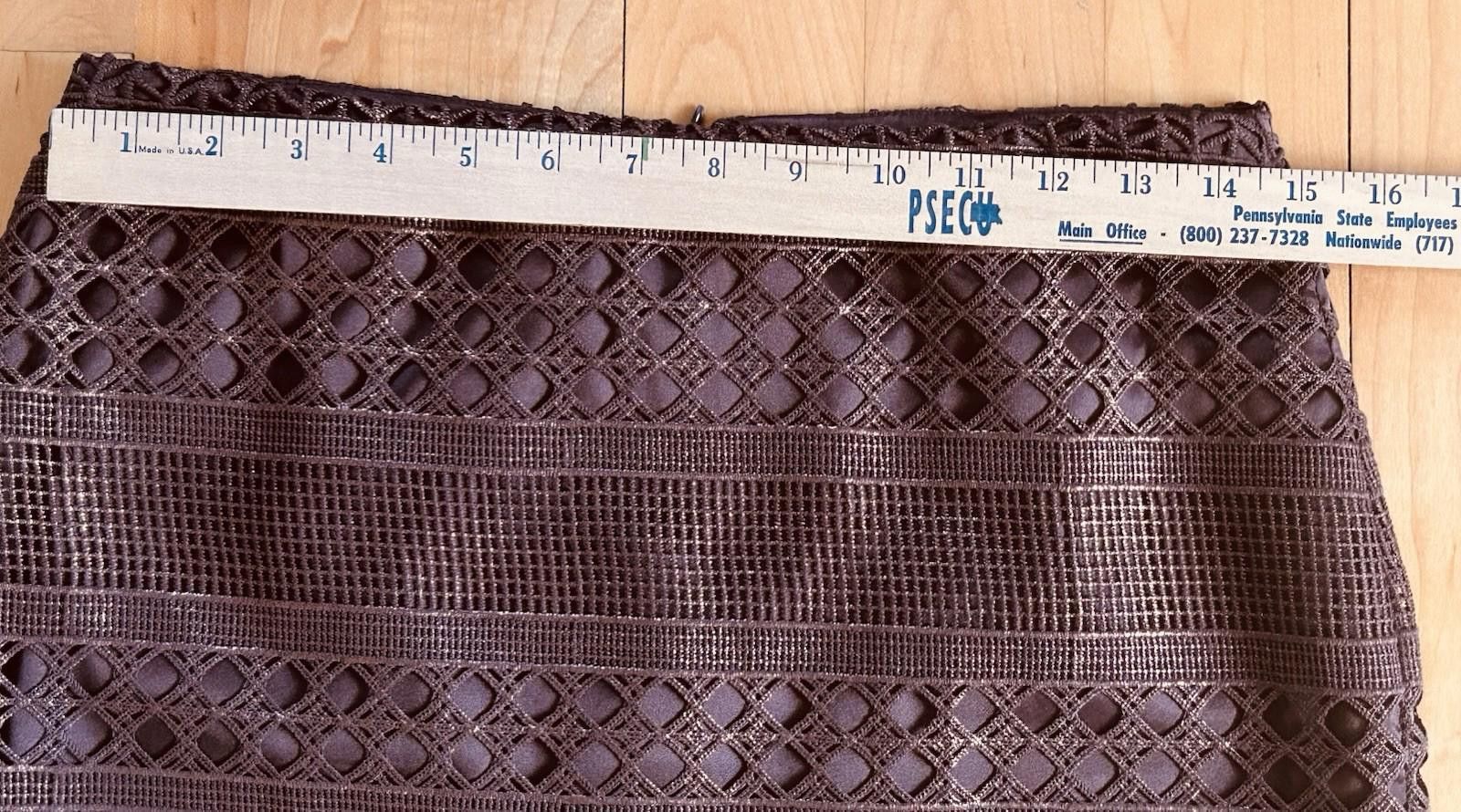 Other White House Black Market Skirt Sz 4 Metallic Brown Size 27" / US 4 / IT 40 - 9 Thumbnail