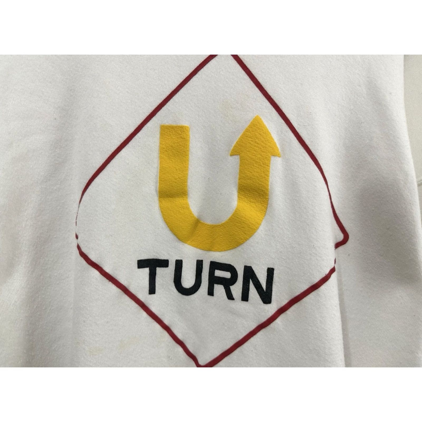 Fruit Of The Loom VTG Zechariah 1:3 U Turn Christian Jesus Lord God Return to Me Hoodie 2XL White Mens Hoodie Size US XXL / EU 58 / 5 - 4 Thumbnail