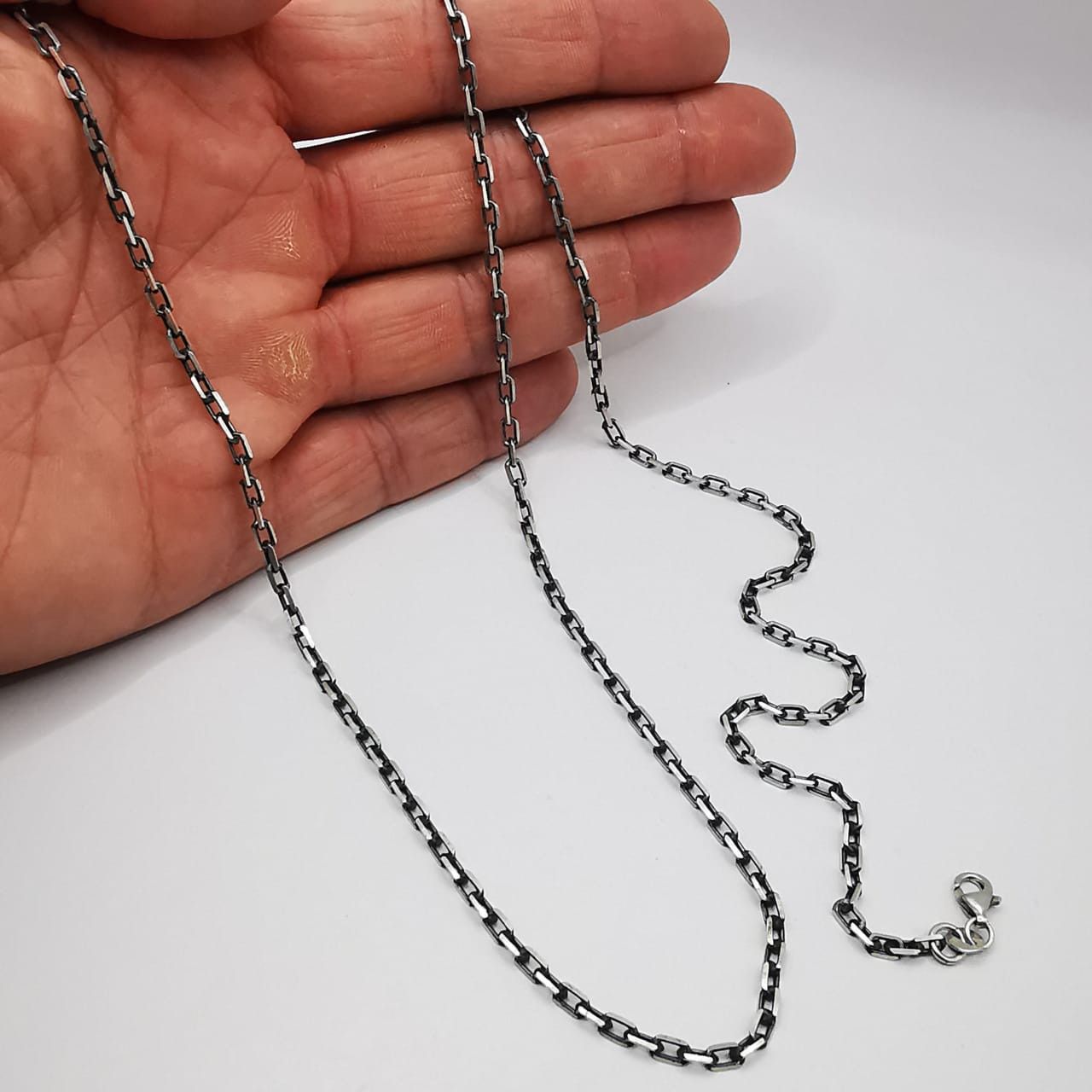 Sterling Silver Vintage Jewelry Chain, 925 Sterling Silver, Signed 12,25g Size ONE SIZE - 3 Thumbnail
