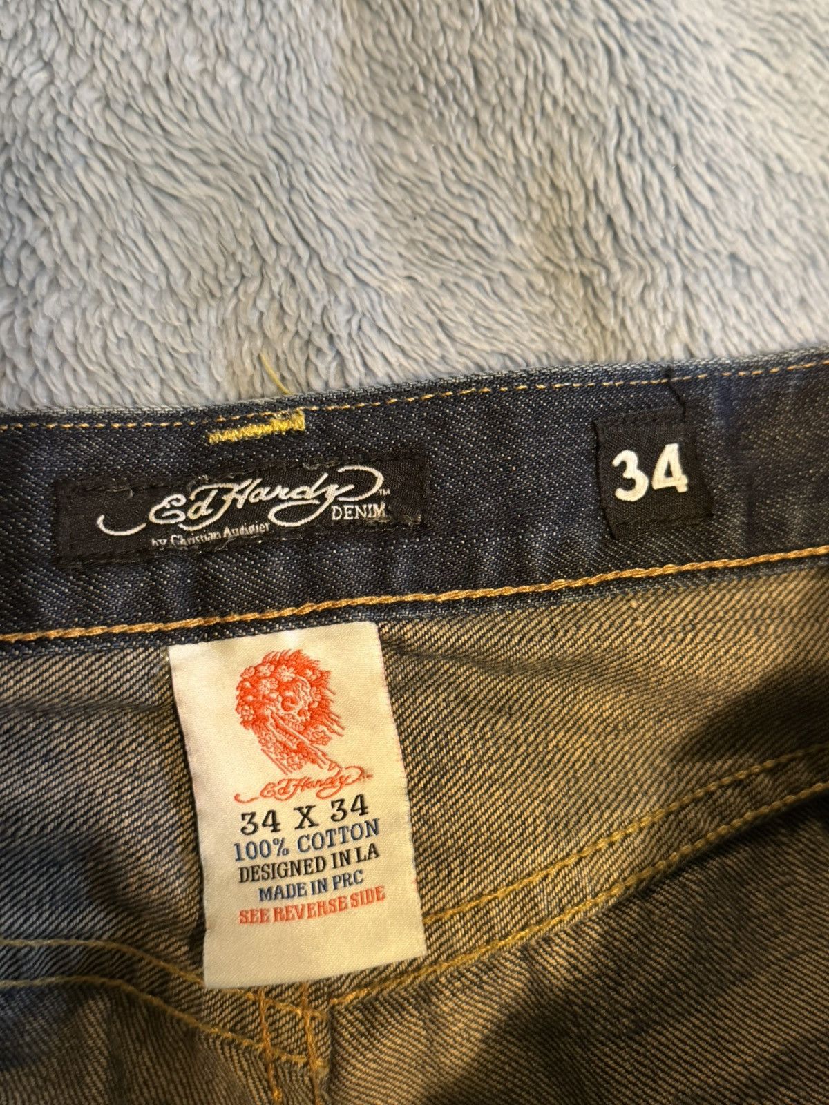 Ed Hardy Ed Hardy Dragon Studded Jeans Size US 34 / EU 50 - 4 Thumbnail