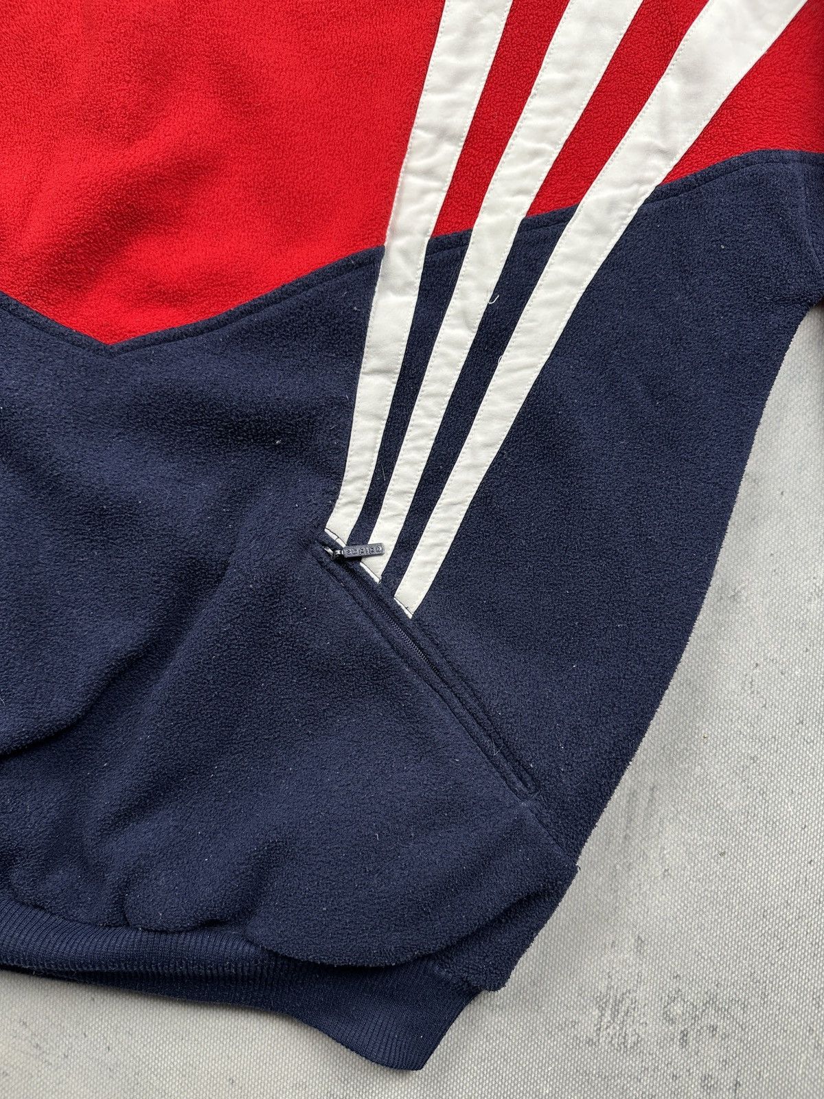 Adidas Vintage Adidas Polar Teddy Fleece Sweater Stripes Zipper 80s Size US L / EU 52-54 / 3 - 12 Thumbnail