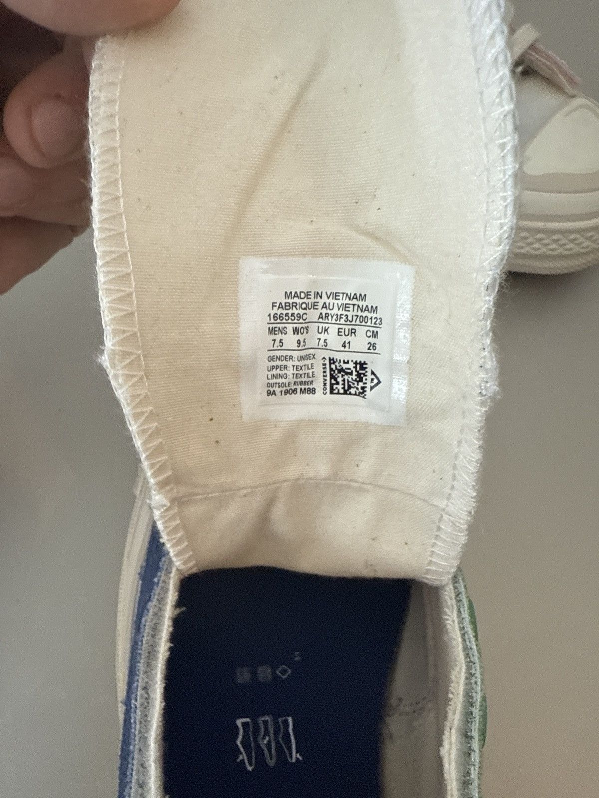 Converse Converse Chuck High Joshua Vides Cream / Multicolor Size US 7.5 / EU 40-41 - 7 Thumbnail