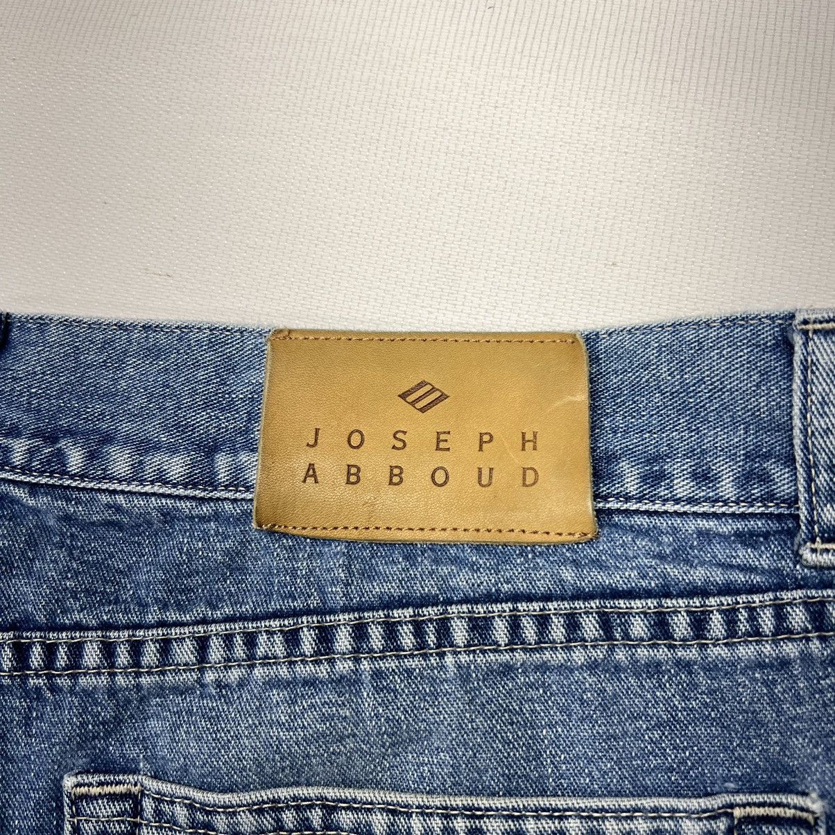 Joseph Abboud × Vintage VTG Joseph Abboud Jeans Blue Straight Cropped Denim Italy Size US 34 / EU 50 - 13 Thumbnail