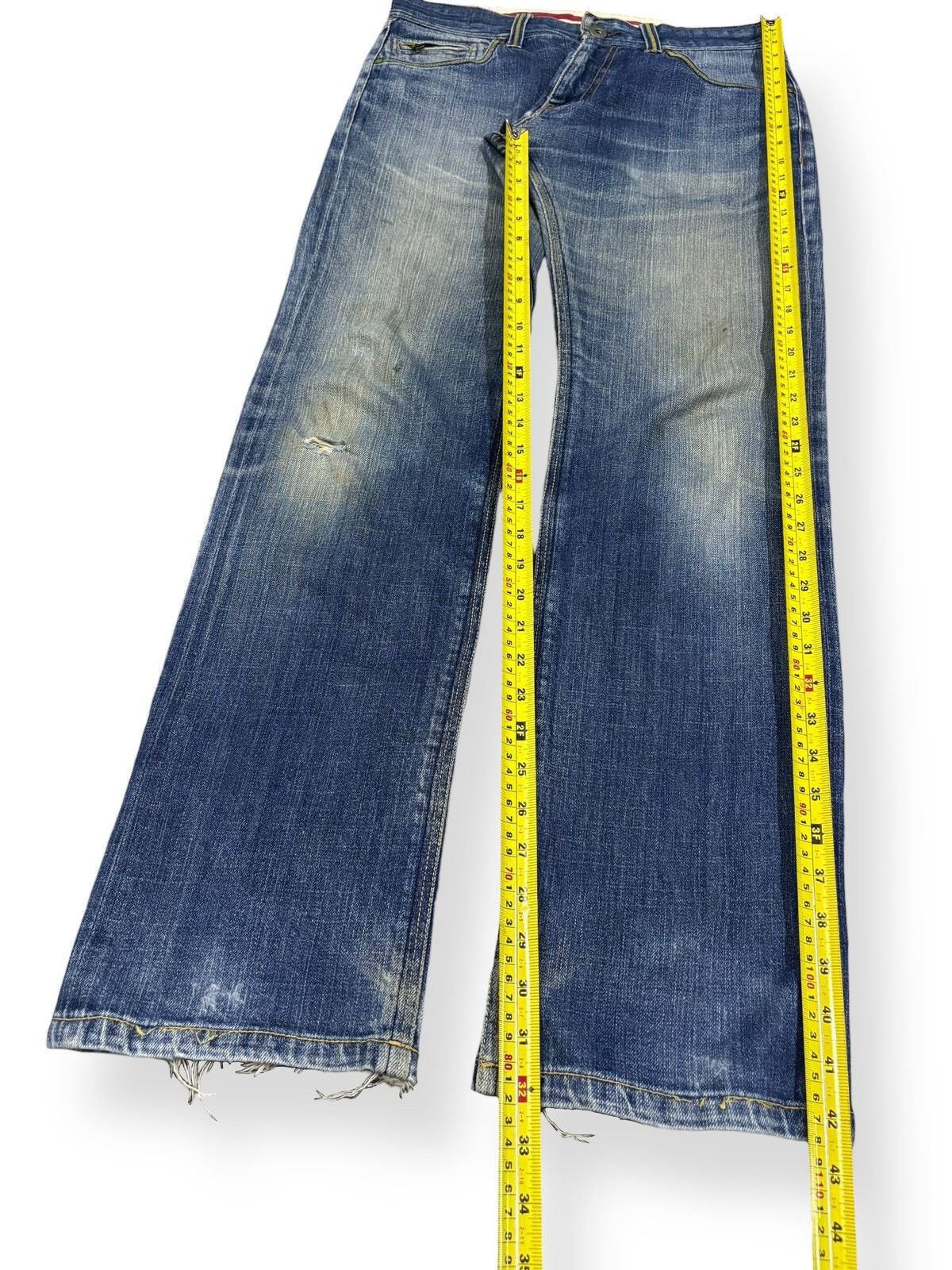 Global Work Japanese Brand Global Work Mud Wash Distressed Grunge Jeans Size US 33 - 13 Thumbnail