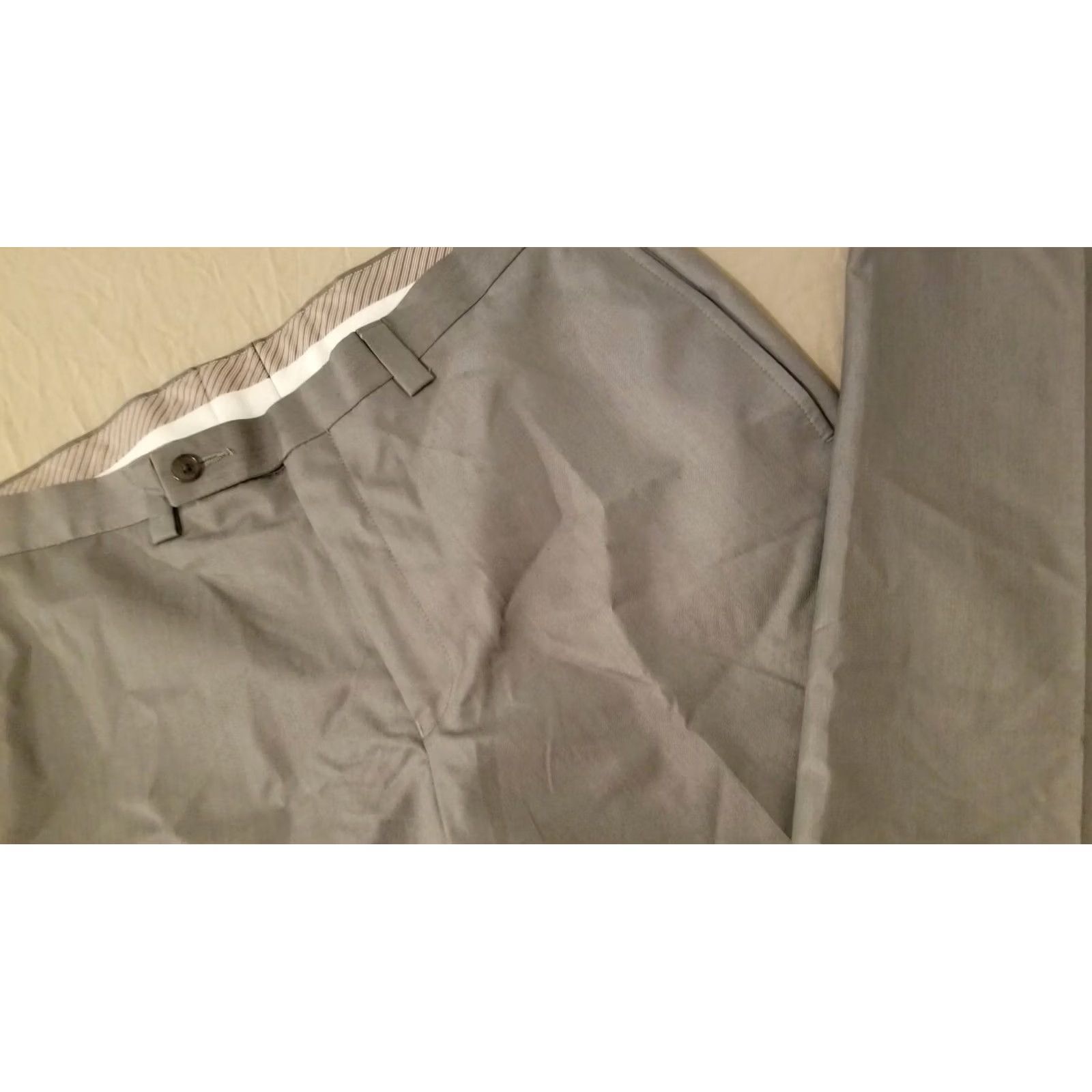 Calvin Klein Calvin Klein Dress Pants Mens 34x30 Gray Slack Chino Trouser Pants Regular Size 34 Inseam 30 Calvi​n Klein Mens Dress Pants Gray Size US 34 / EU 50 - 4 Thumbnail