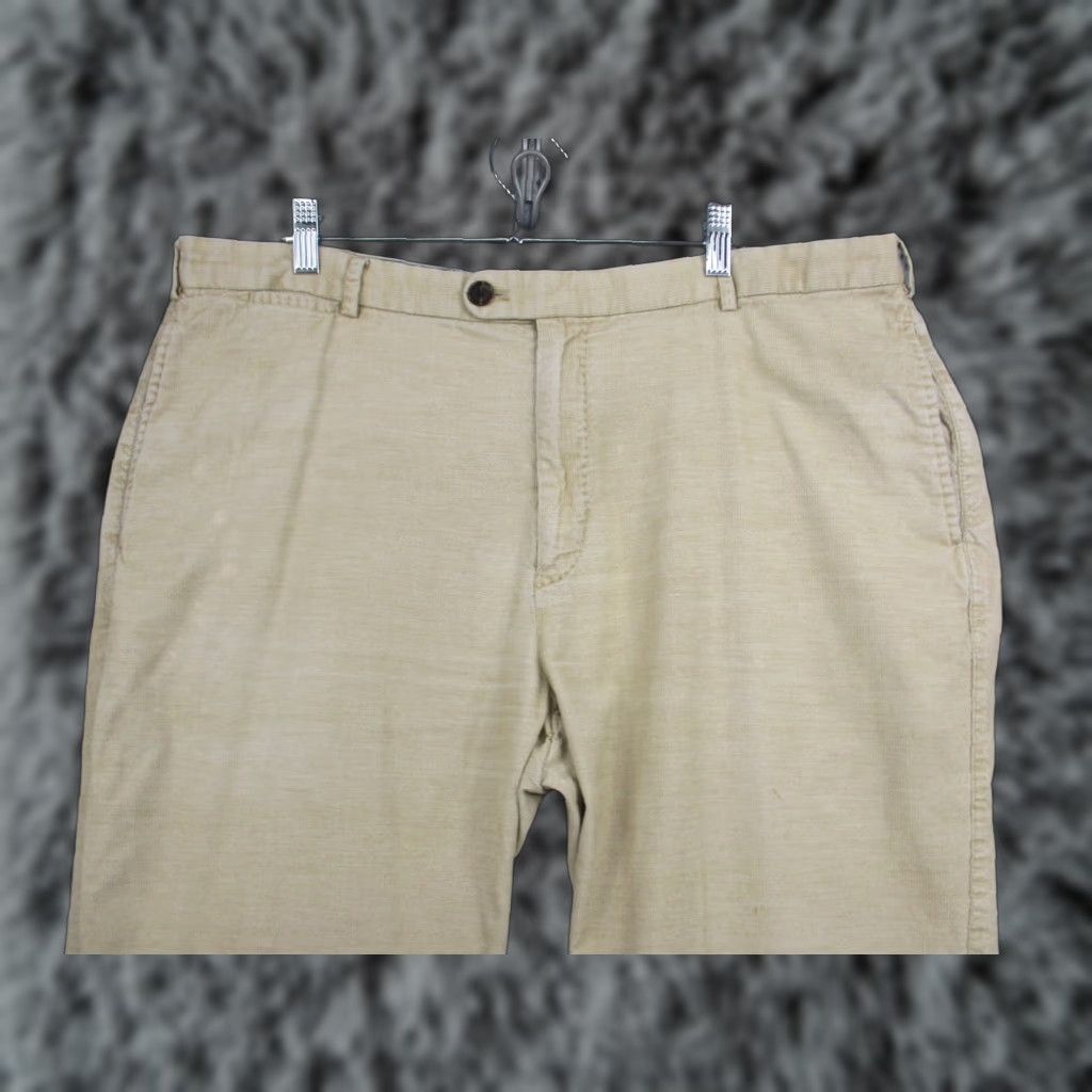 Peter Millar Peter Millar Corduroy Pants Mens 40 Straight Fit Casual Golf Tan Flat Front Size US 40 / EU 56 - 1 Thumbnail