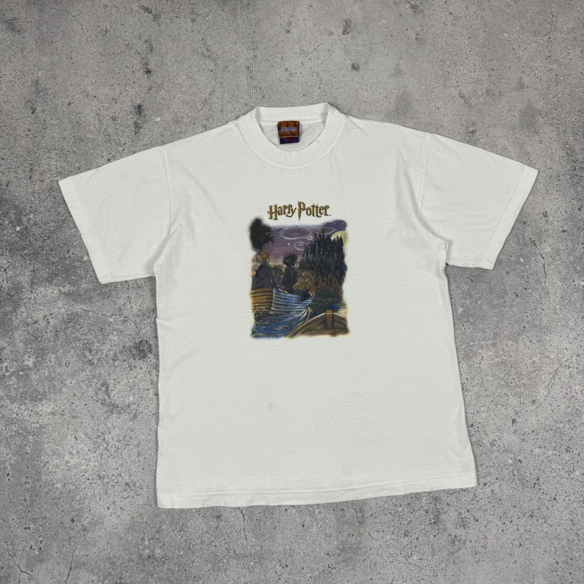 Vintage Vintage 2001 Harry Potter Sorcerer Stone Hogwarts T Shirt Size US M / EU 48-50 / 2 - 2 Thumbnail
