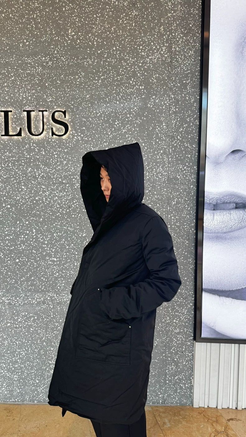 Rick Owens Rick Owens Long quilted down jacket thick style-2506 Size US L / EU 52-54 / 3 - 8 Thumbnail