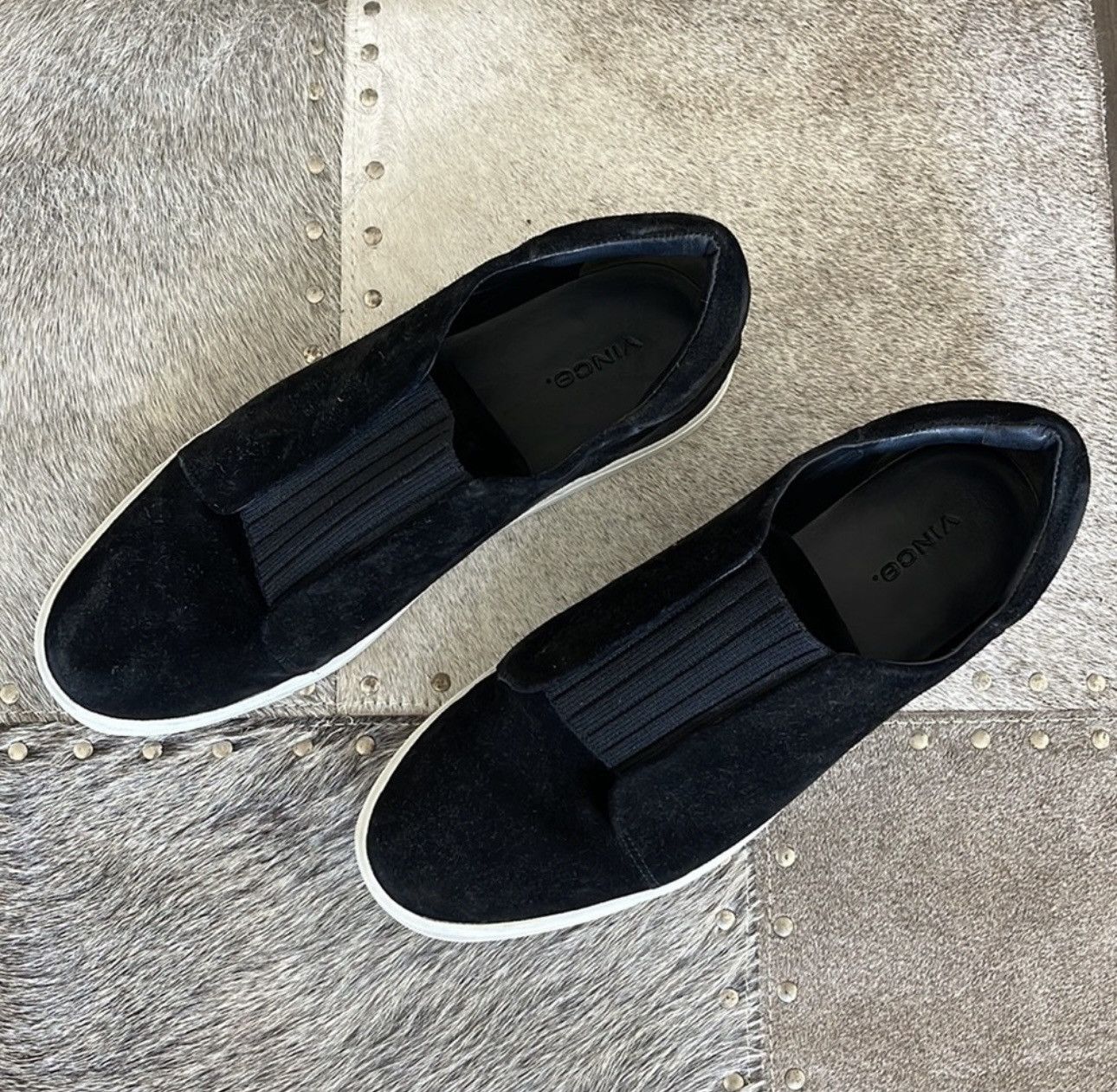 Vince Vince Suede Slip-On Sneakers slides in Black Size US 9.5 / IT 39.5 - 2 Thumbnail