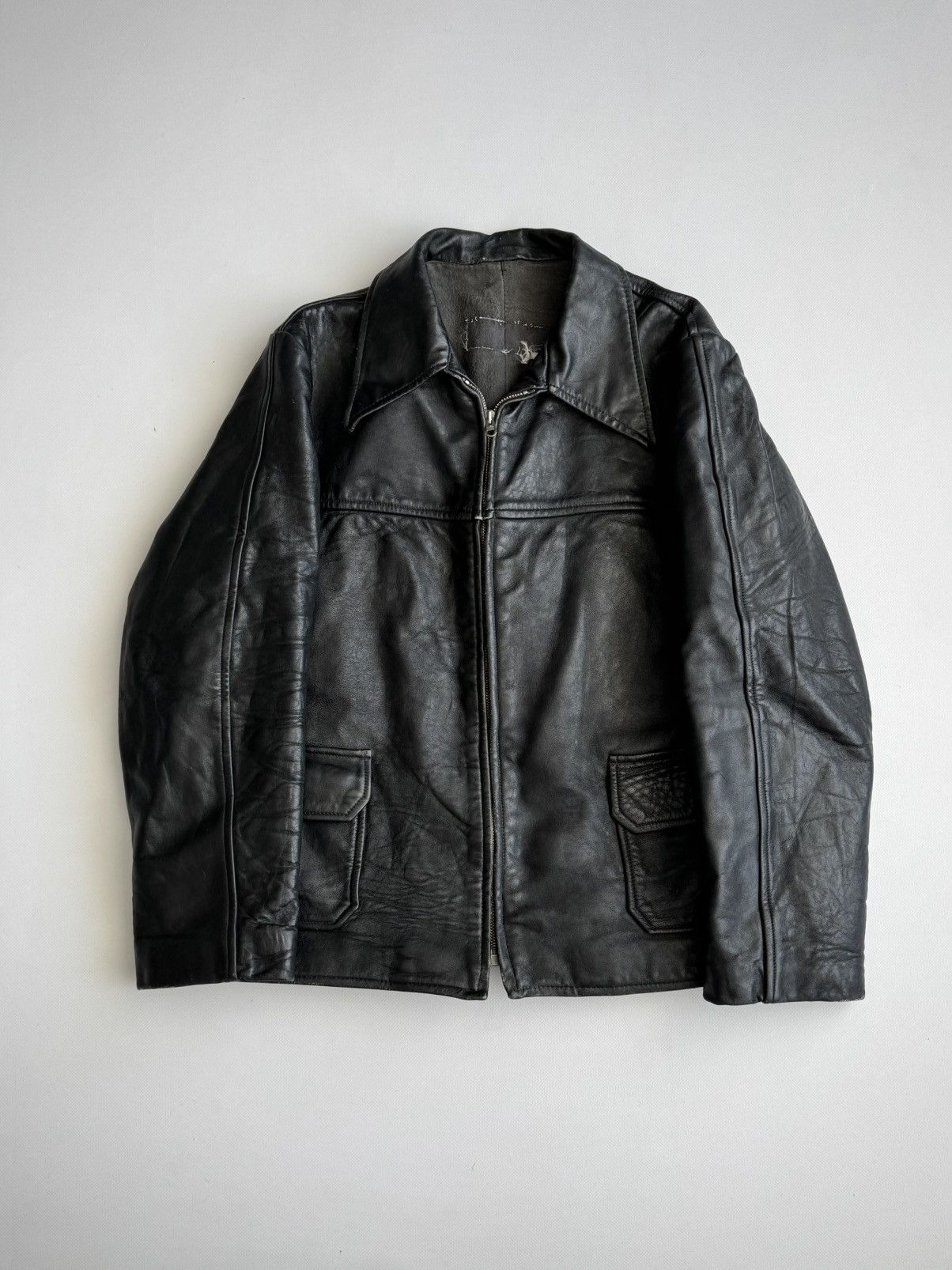 Vintage Vintage 1960s Mongolian 'WICO' Zip Leather Jacket Size US M / EU 48-50 / 2 - 3 Thumbnail