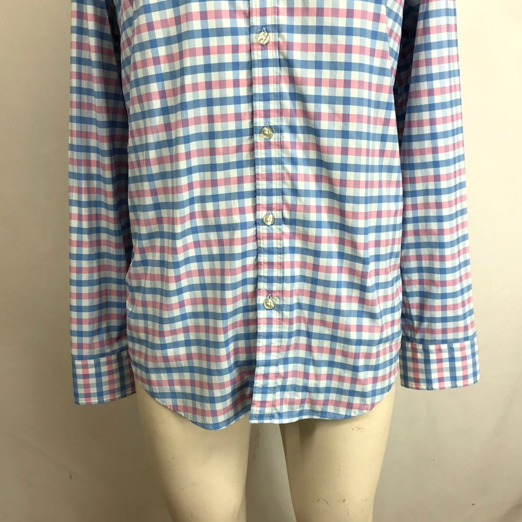 Vineyard Vines Vineyard Vines Slim Fit Whale Shirt Men's M Gingham Check Button Down Blue Size US M / EU 48-50 / 2 - 3 Thumbnail