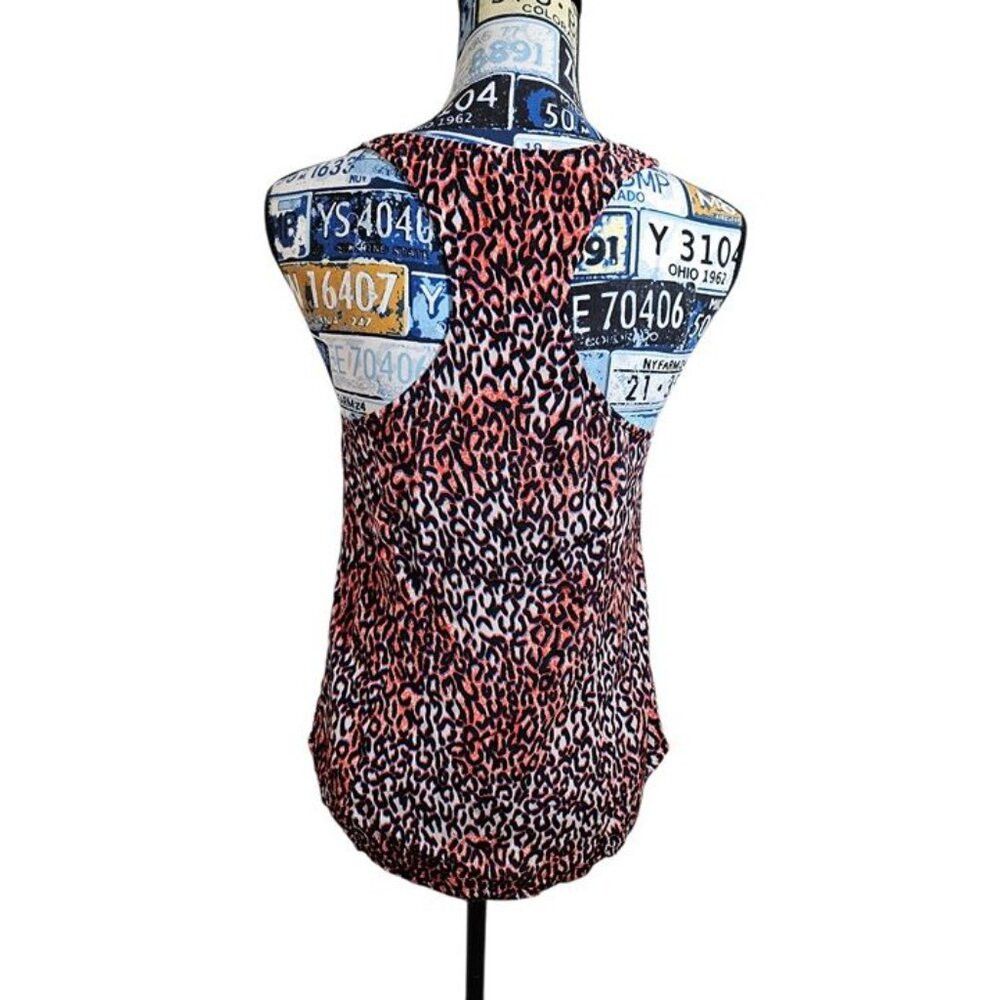 Joie Joie Silk Peach Leopard Racerback Tank XS Size XS / US 0-2 / IT 36-38 - 2 Thumbnail