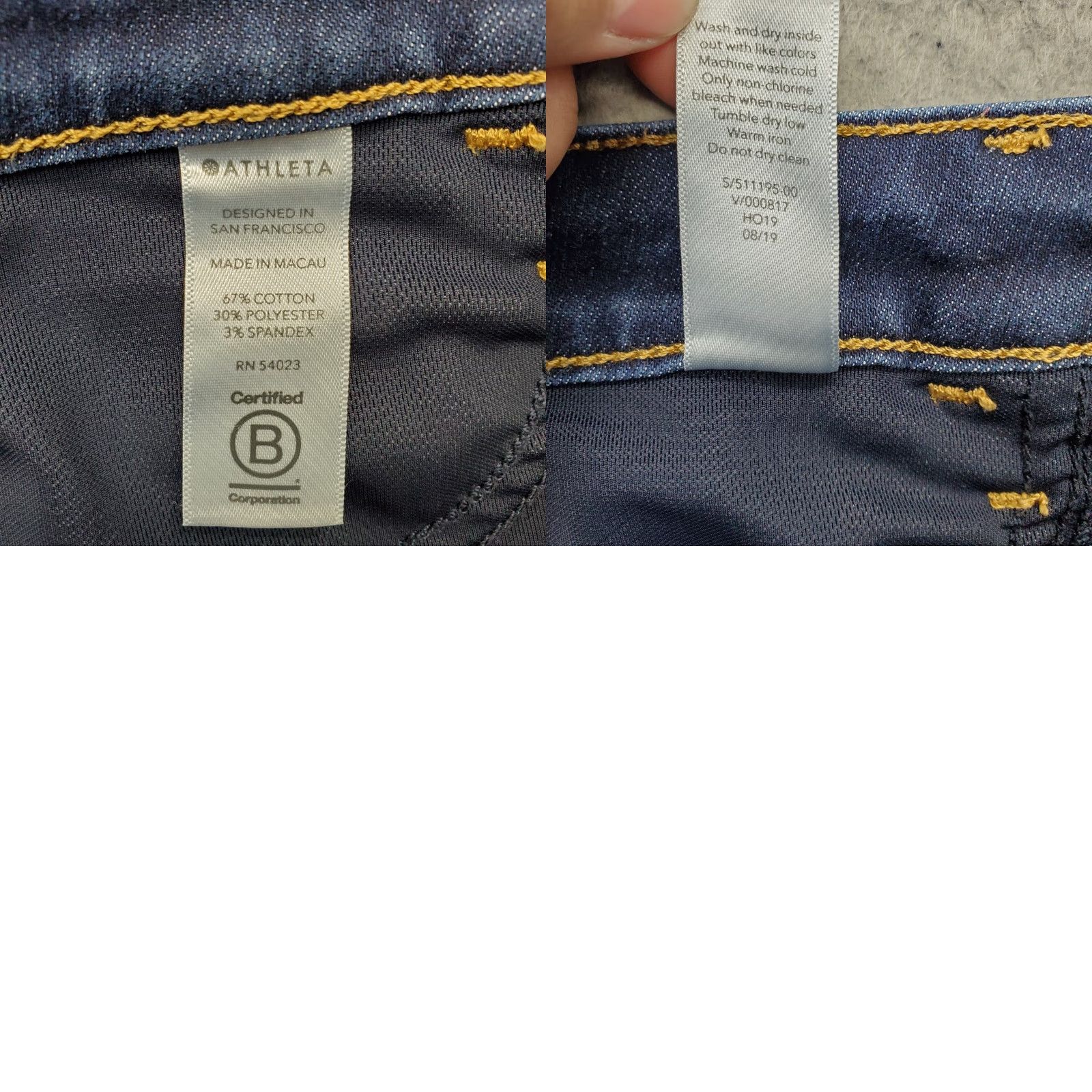 Athleta Athleta Jeans Womens Size 2 Blue Denim Medium Wash 5-Pocket Design Skinny Leg Size 26" / US 2 / IT 38 - 8 Thumbnail