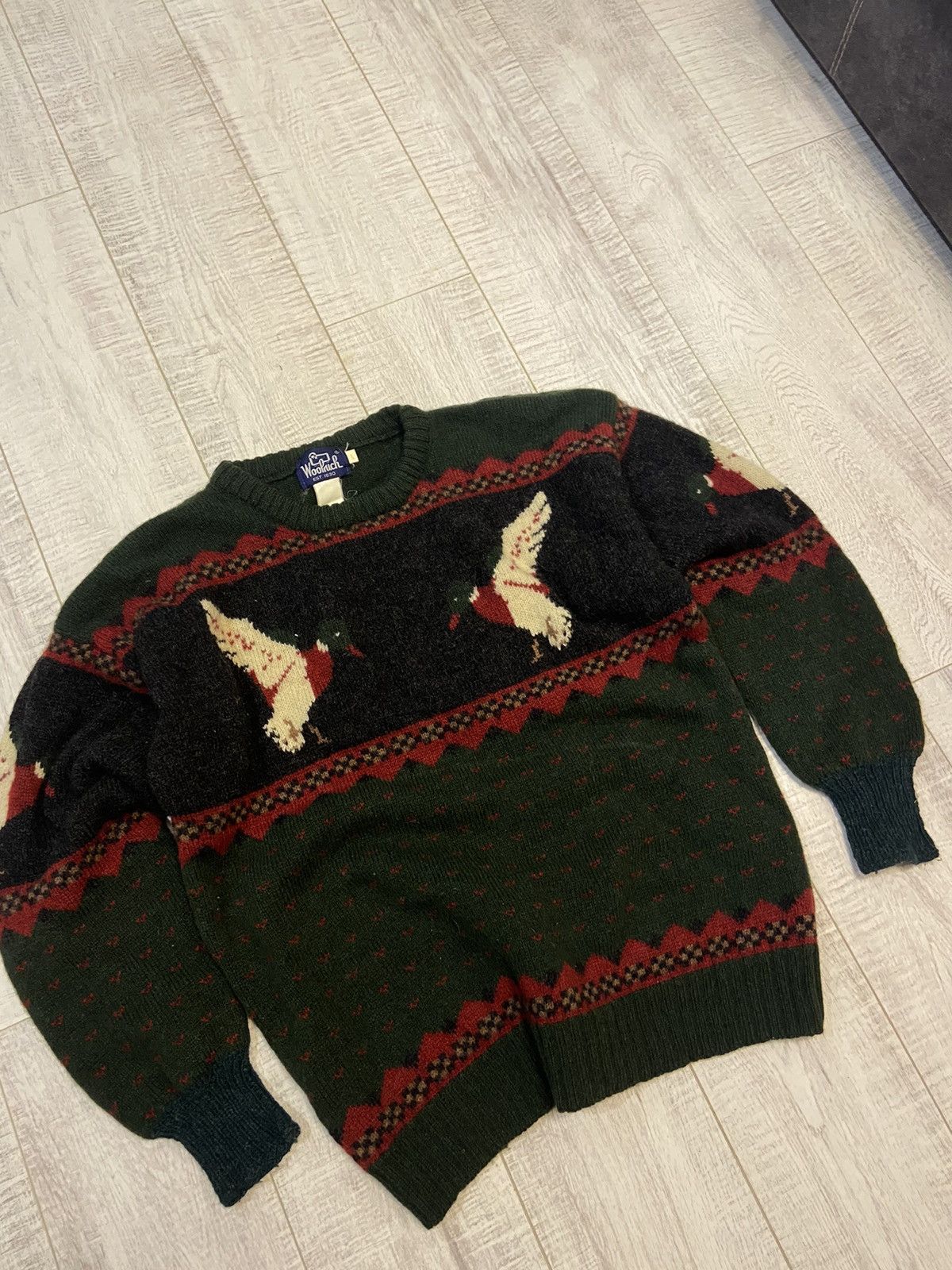 Woolrich Woolen Mills woolrich vintage duck sweater Size US L / EU 52-54 / 3 - 1 Thumbnail