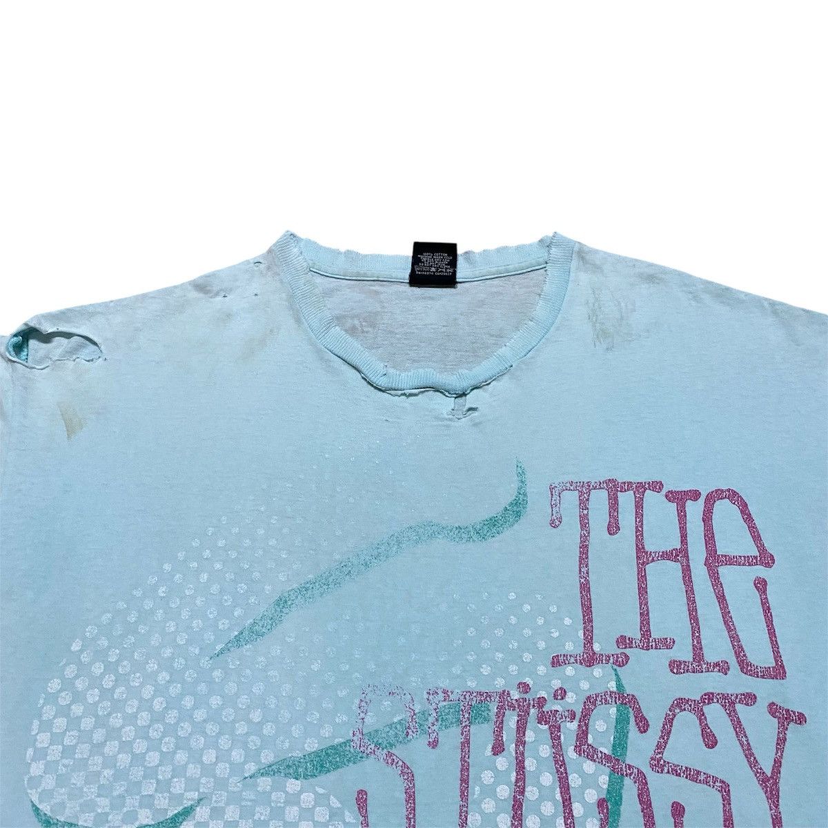 Stussy Rare‼️🔥Vintage Distress Stussy World Tribe Over Print T-Shirt Size US L / EU 52-54 / 3 - 3 Thumbnail