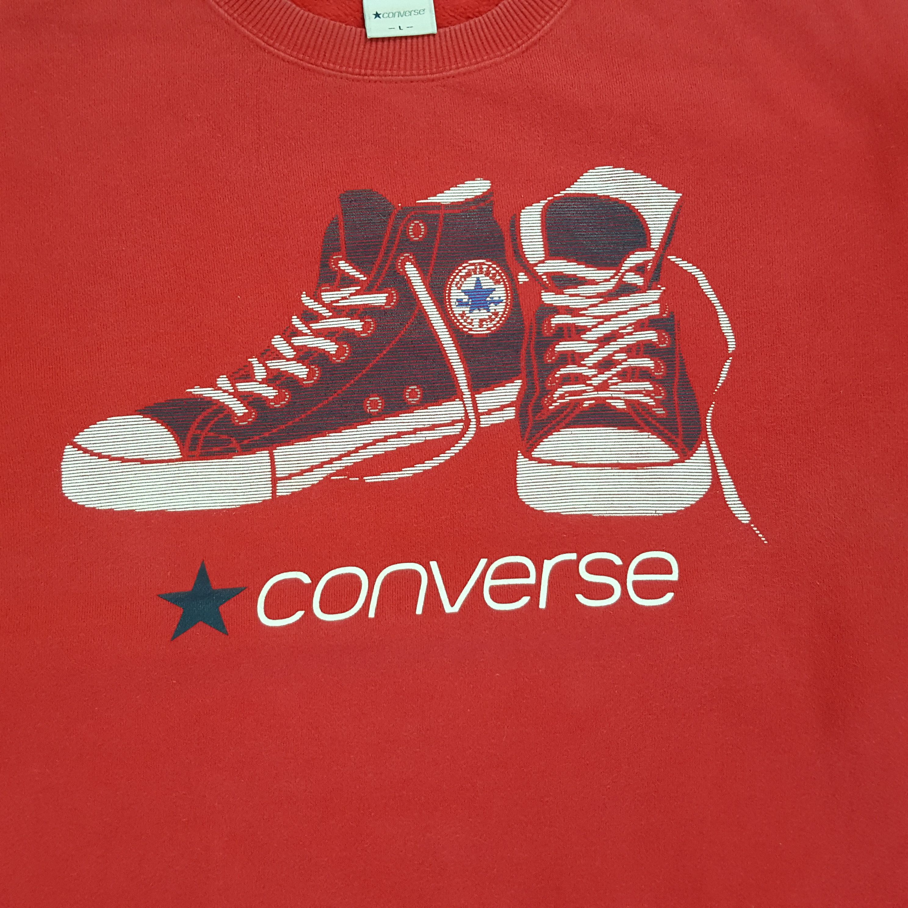 Converse × Vintage Converse American Streetwear Style Sweatshirt Size US L / EU 52-54 / 3 - 2 Thumbnail
