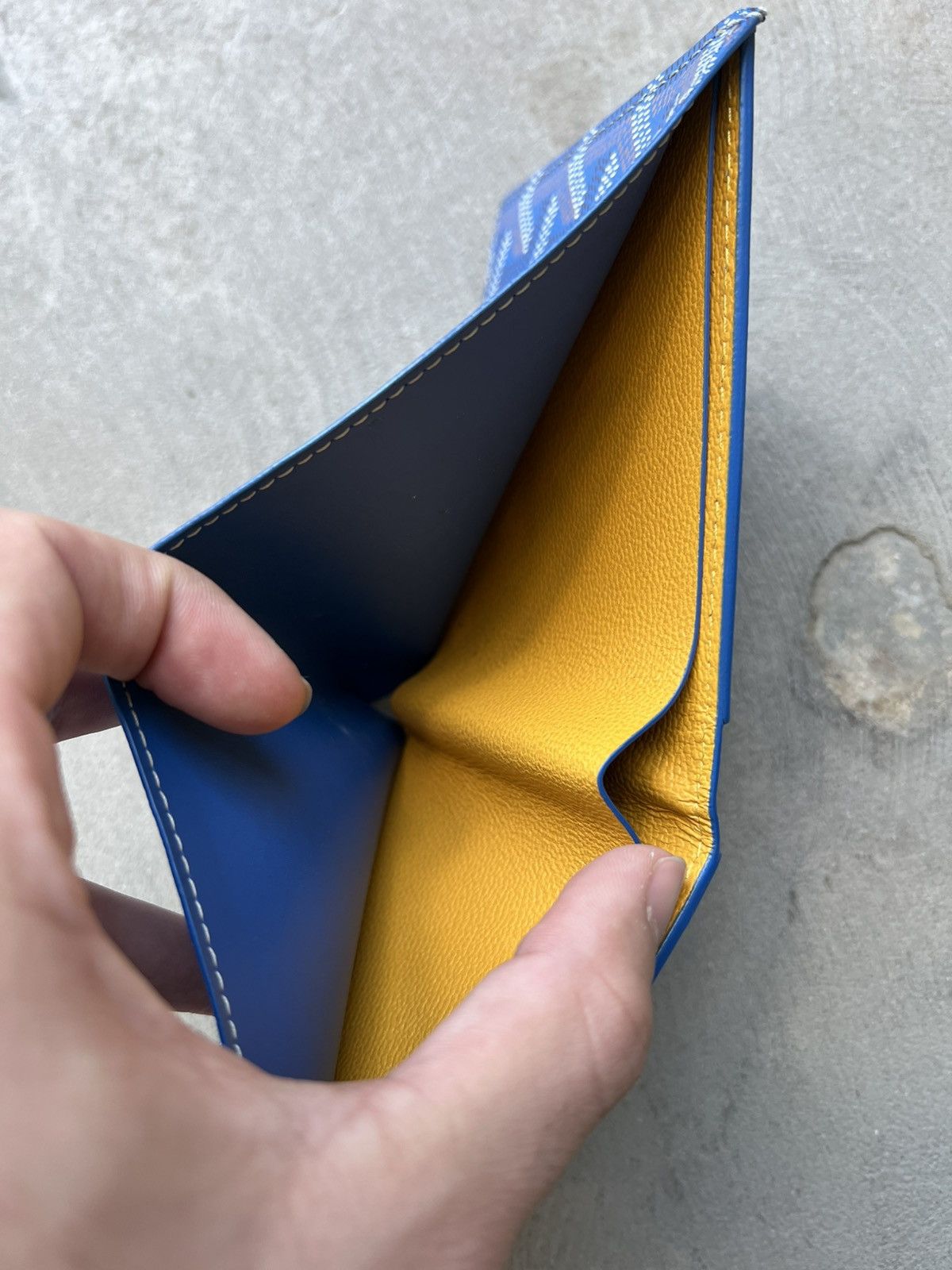 Goyard Blue Bi-Fold Wallet