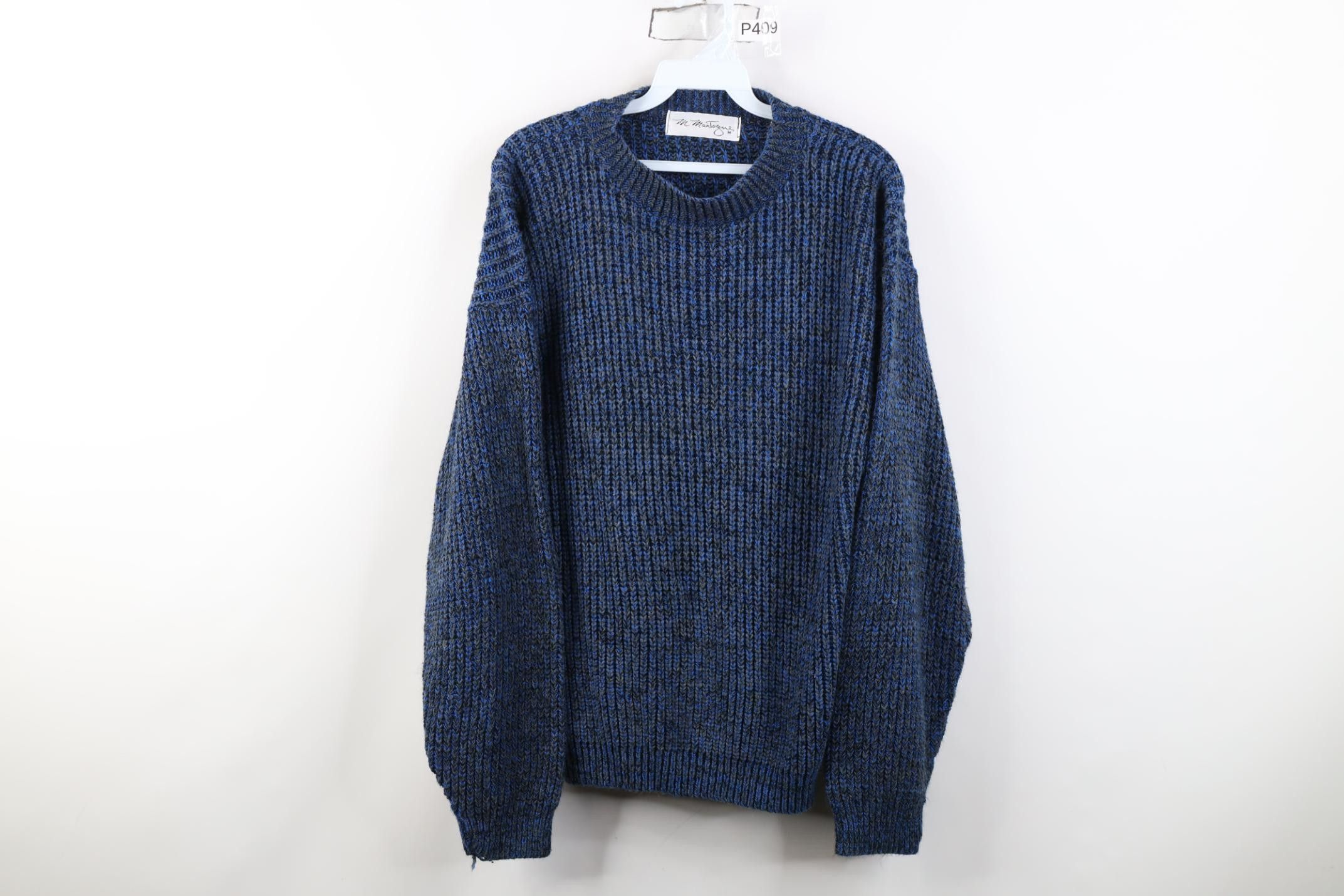 Vintage Vintage 90s Streetwear Ribbed Knit Crewneck Sweater USA Size M / US 6-8 / IT 42-44 - 1 Thumbnail