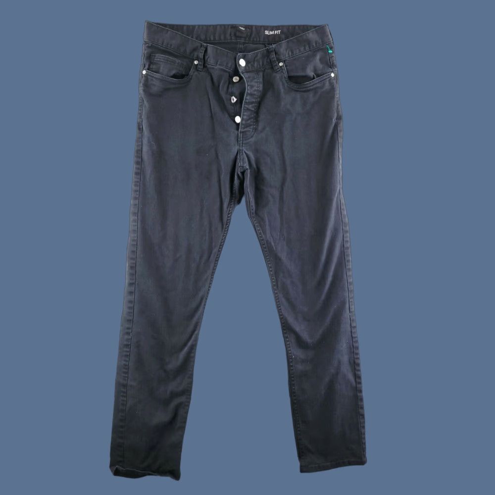 H&M H&M Slim Skinny Jeans Mens 32x29 Black Denim Button Fly Jeans Slim Mens 32 Blue Vintage No Size US 32 / EU 48 - 1 Thumbnail