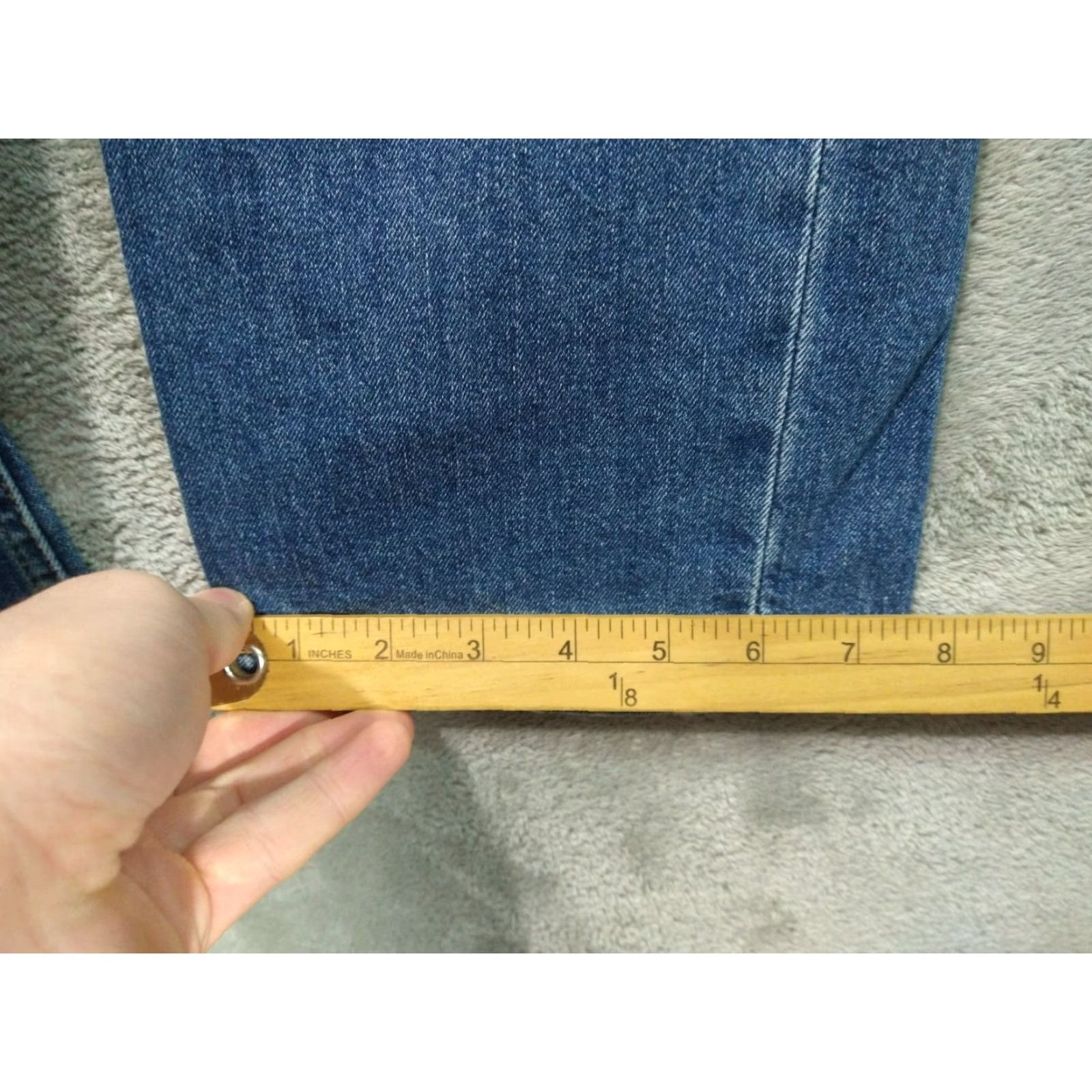 Levi's Levi's 514 Jeans Slim Medium Rise Blue Denim 32x32 5-Pocket Stretch Button Zip Mens Regular Straight Size US 32 / EU 48 - 6 Thumbnail