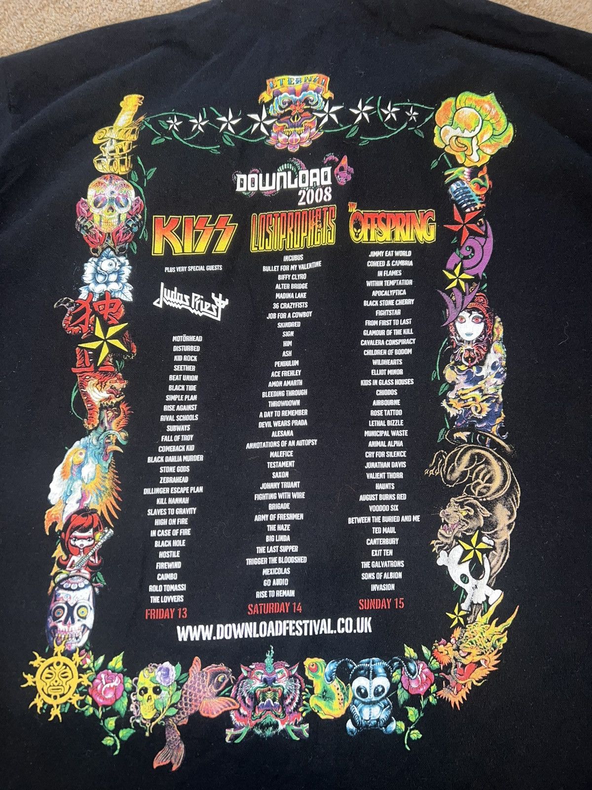 Vintage 2008 Download Festival Tshirt Size US XL / EU 56 / 4 - 5 Thumbnail