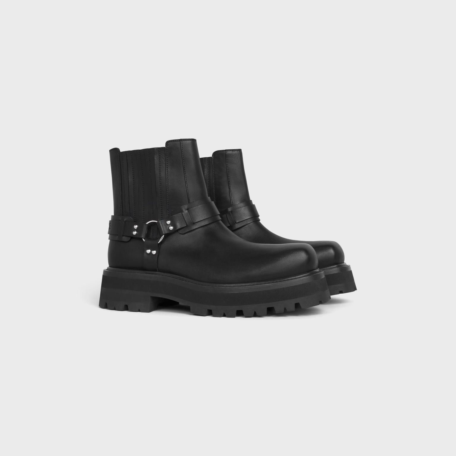 Celine o1bcso1str0824 Biker Chelsea Boots in Black Size US 6.5 / EU 39-40 - 2 Thumbnail