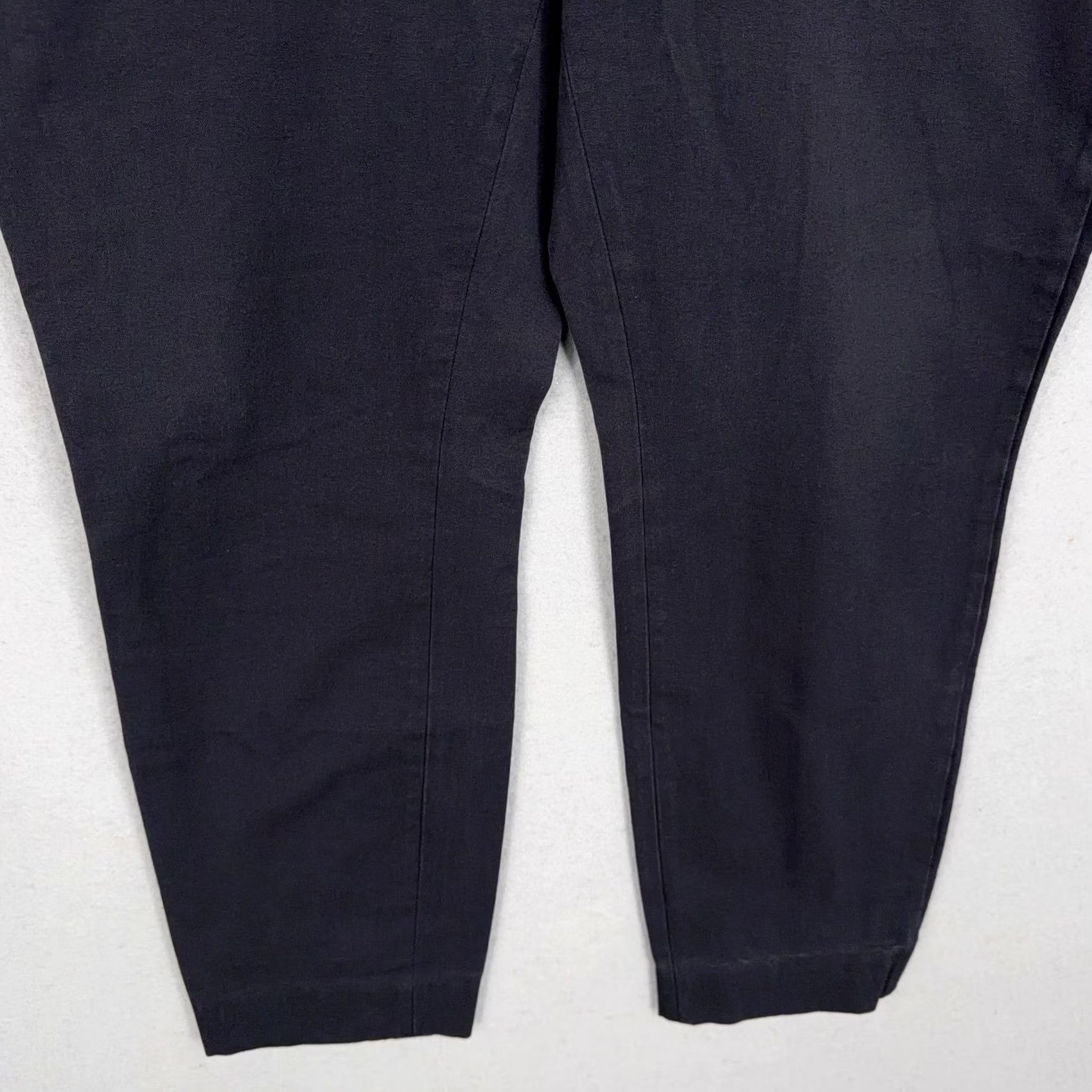 Everlane Everlane Womens 14 Black Ankle Tapered Dress Pants 27in Zip Casual Work Office Size 36" / US 14 / IT 50 - 3 Thumbnail