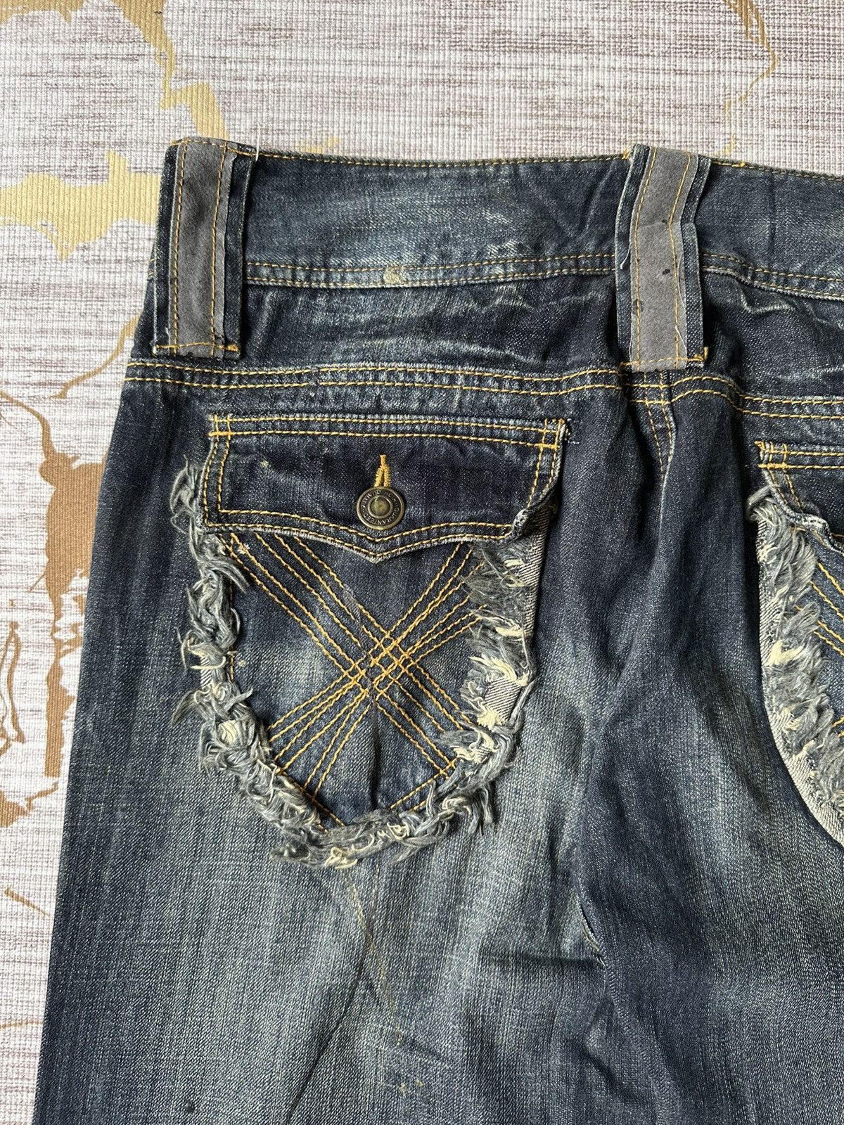 Japanese Brand FLARE Japanese Brand Claw Marks Design Denim Size US 34 / EU 50 - 20 Thumbnail