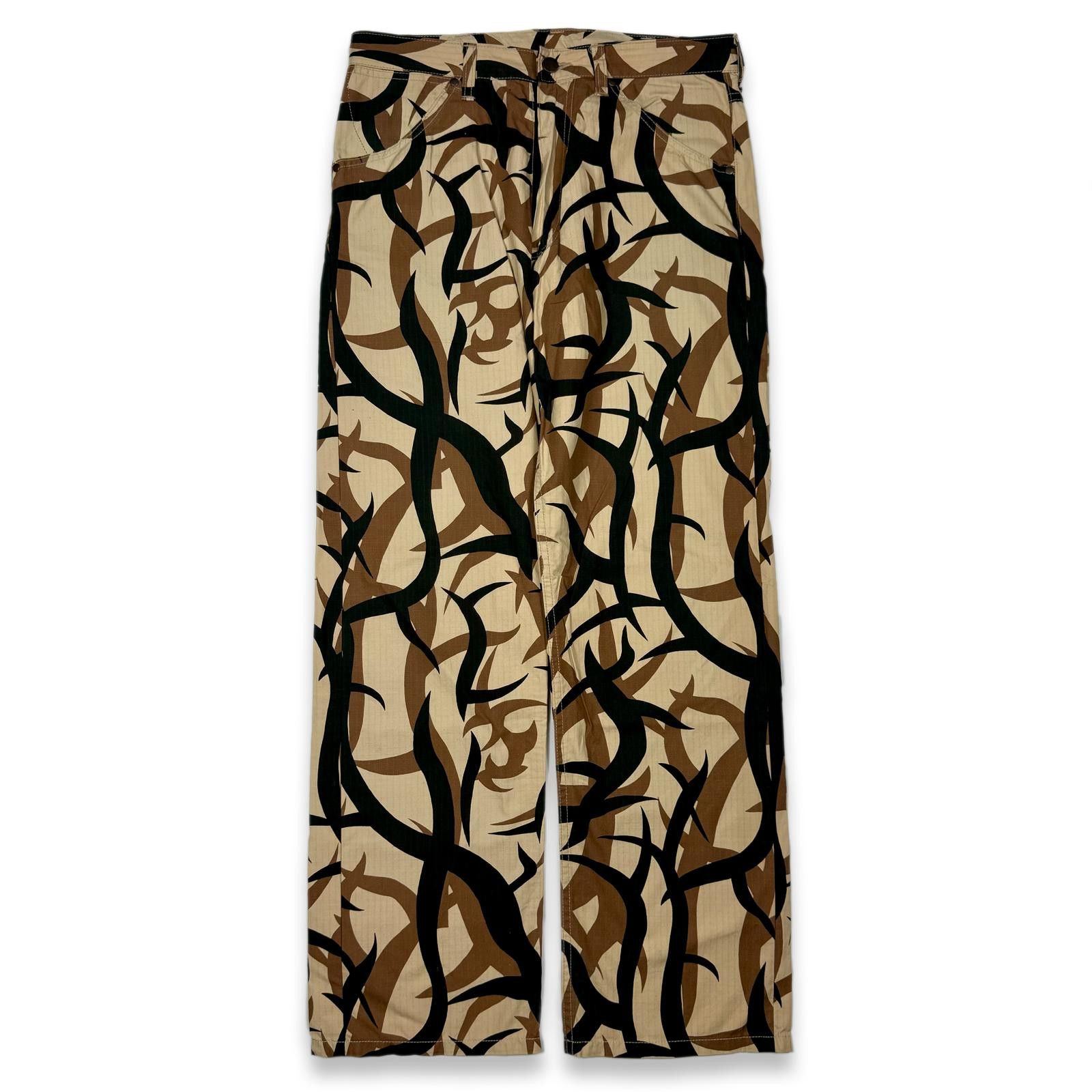 Bape × Vintage Tribal Camo Trousers Size US 31 - 2 Thumbnail