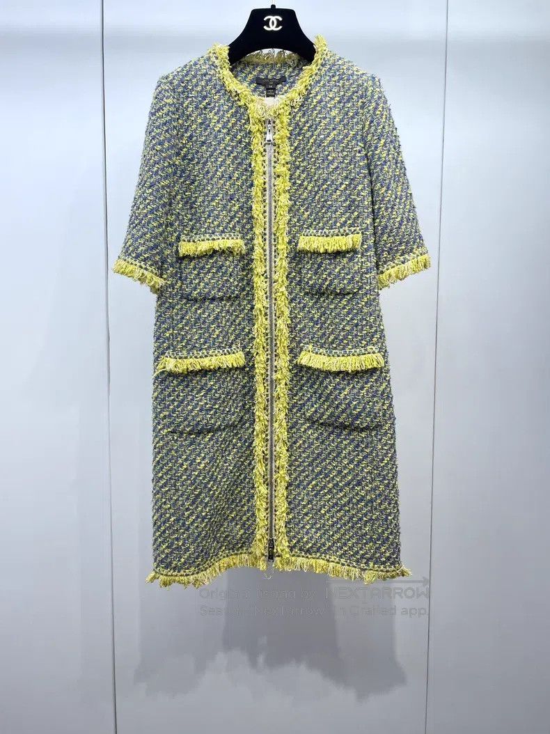 Louis Vuitton Louis Vuitton Lemon yellow four-pocket fringed long jacket Size XS / US 0-2 / IT 36-38 - 1 Thumbnail