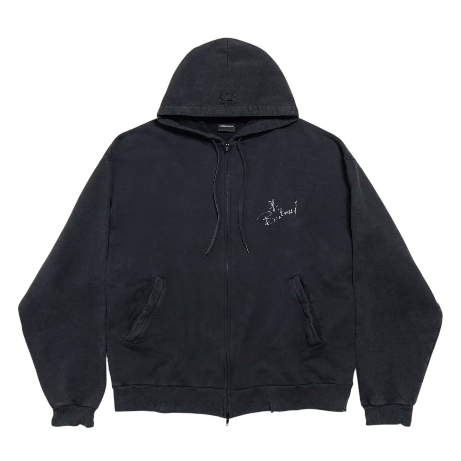 Balenciaga Balenciaga SS25 “Britney Spears” Zip-Up Hoodie Size US M / EU 48-50 / 2 - 1 Thumbnail