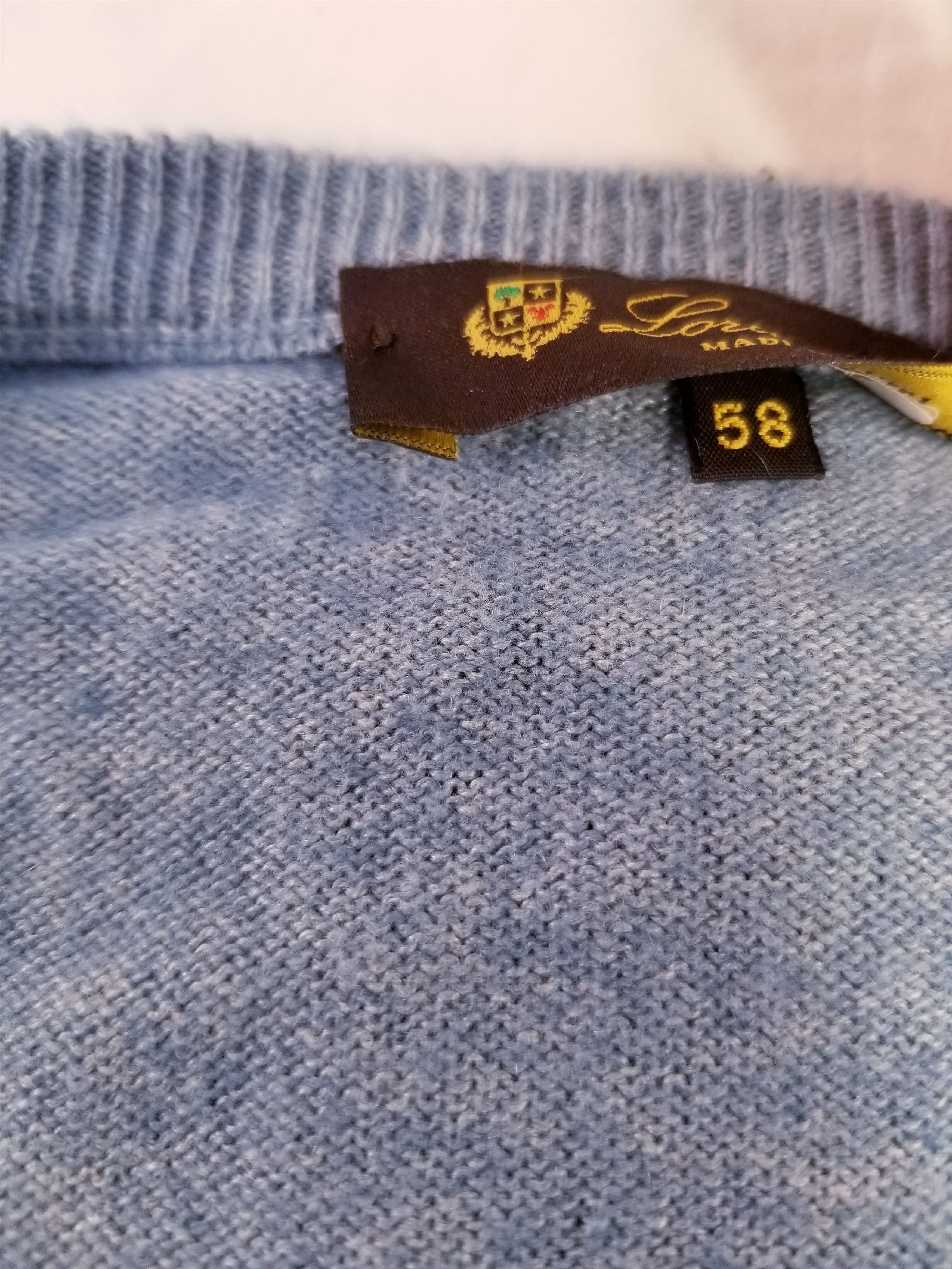 Loro Piana VNECK PULLOVER SWEATER Size US XXL / EU 58 / 5 - 7 Thumbnail