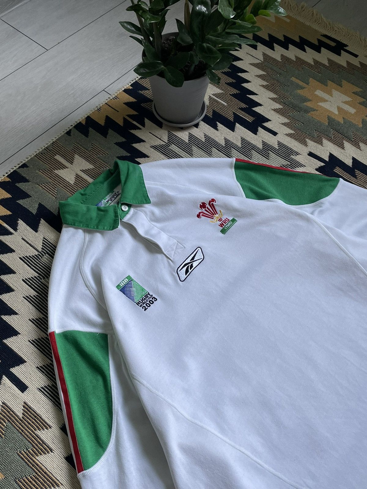 Reebok × Vintage Vintage Reebok WRU World Cup 2003 Rugby Longsleve Size US L / EU 52-54 / 3 - 5 Thumbnail