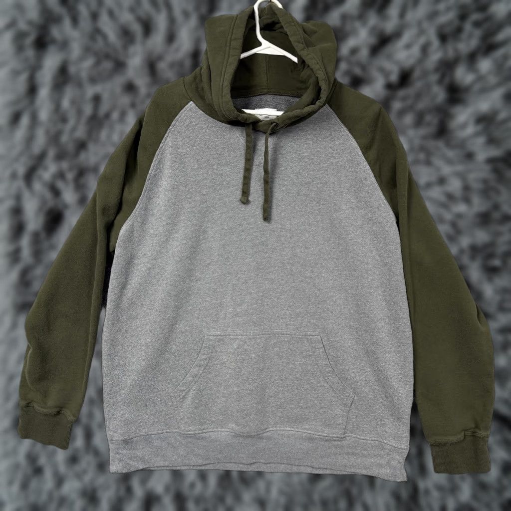 Vintage Goodfellow & Co Hoodie Mens 2XL Gray Raglan Fleece Pullover Sweatshirt Size US XXL / EU 58 / 5 - 1 Thumbnail