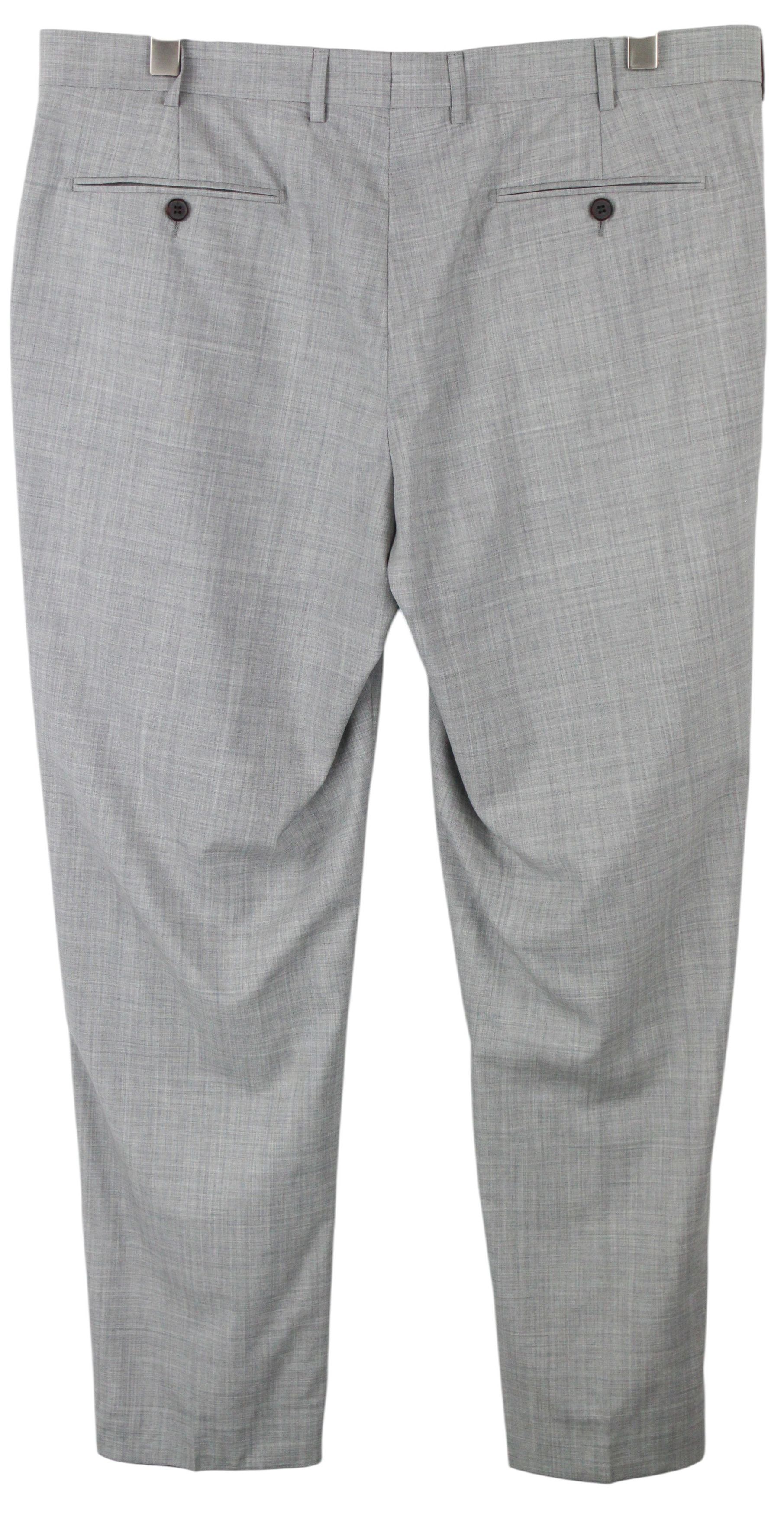 Suitsupply UK40S Grey Wool Pleated Trousers 60534 Size US 40 / EU 56 - 2 Thumbnail