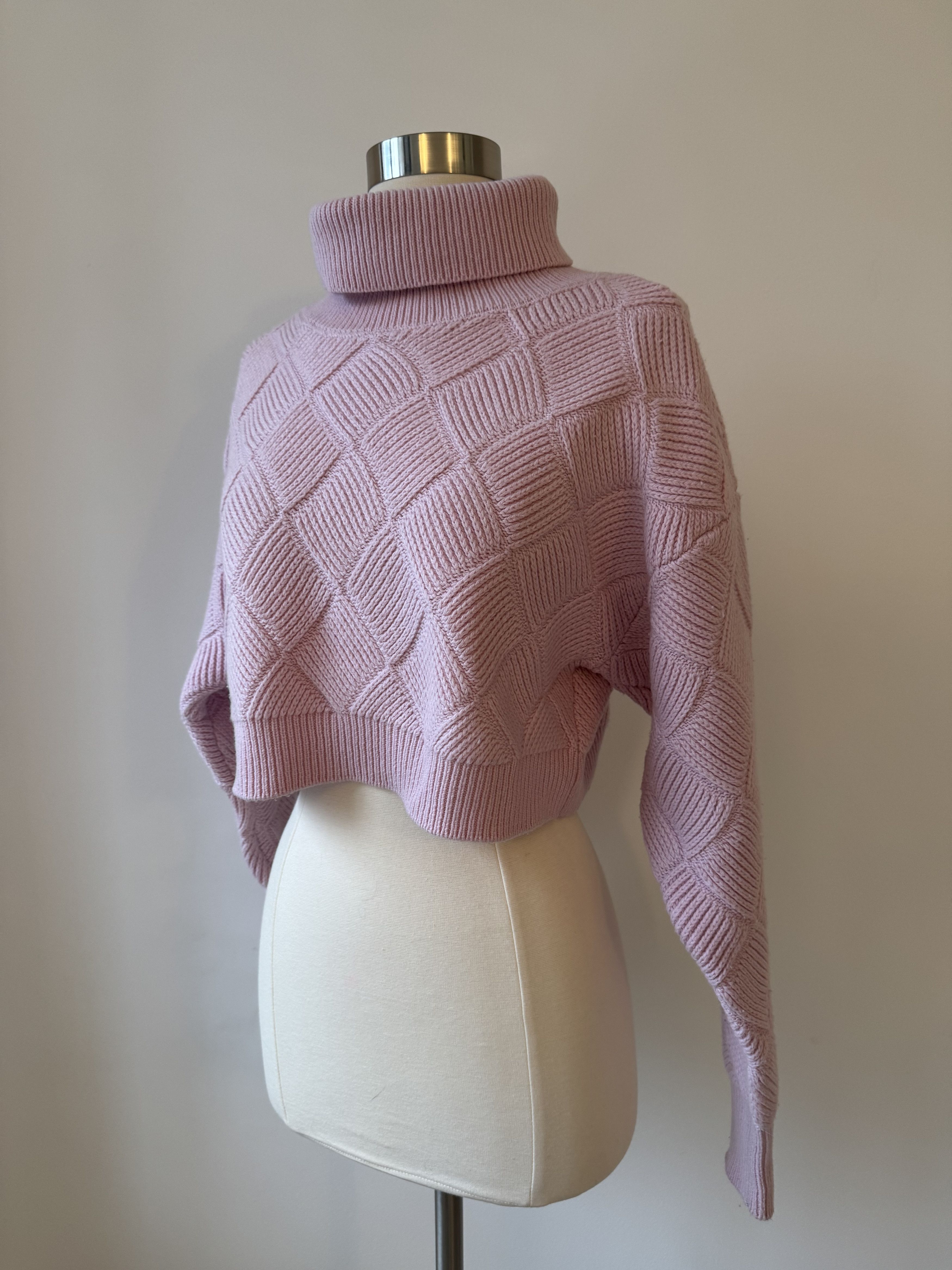 Ronny Kobo Ronny Kobo Onyx Knit Crop Turtleneck Size M / US 6-8 / IT 42-44 - 3 Thumbnail
