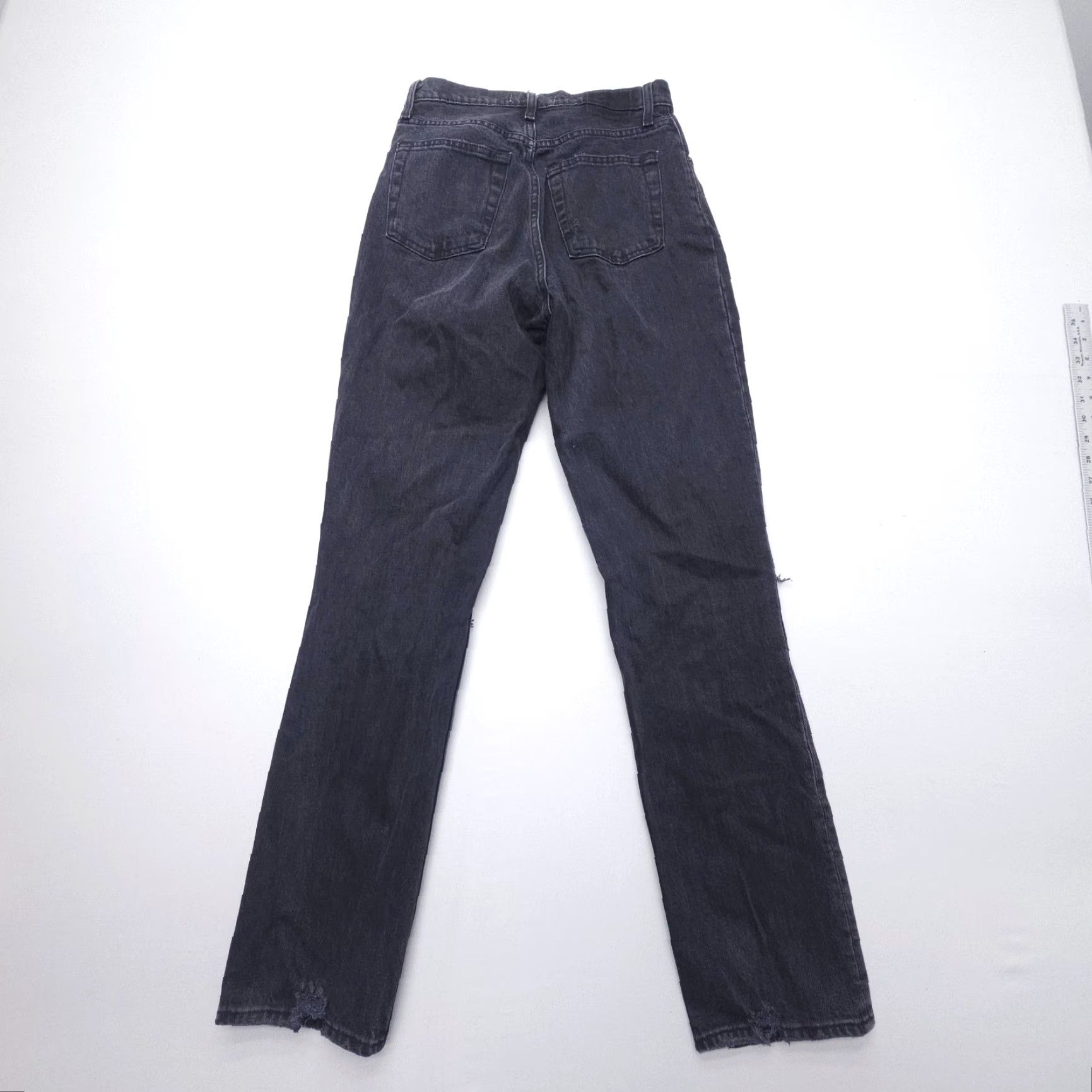 Abercrombie & Fitch VINTAGE Abercrombie & Fitch The 90s Straight Ultra High Rise Jeans Womens 27 / 4L Black Size 27" / US 4 / IT 40 - 2 Thumbnail