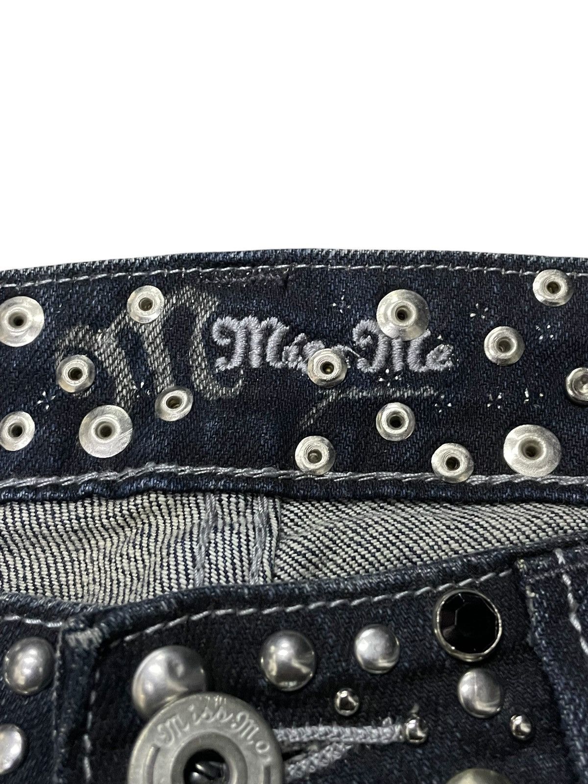 Tornado Mart Vintage Tornado Mart Style Rhinestone Studded Flare Jeans Size US 31 - 21 Thumbnail