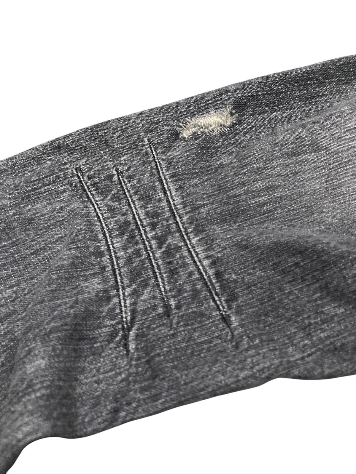 GOSTAR DE FUGA × Japanese Brand × Shellac Rupert Japan Distressed Layered Leather Pocket Flare Jeans Size US 32 / EU 48 - 21 Thumbnail
