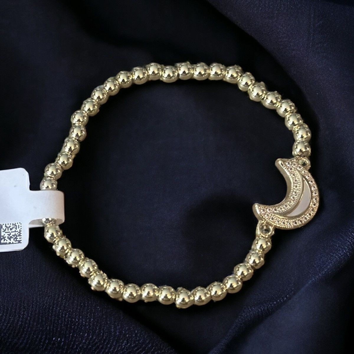 Other Zoe Belle ball chain mother of pearl moon stretch bracelet Size ONE SIZE - 1 Thumbnail