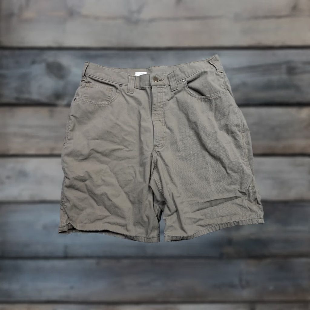 Carhartt Carhartt Short Mens 36 Beige Ripstop Relaxed Fit Chino Outdoors Work Loose Fit Size US 36 / EU 52 - 1 Thumbnail