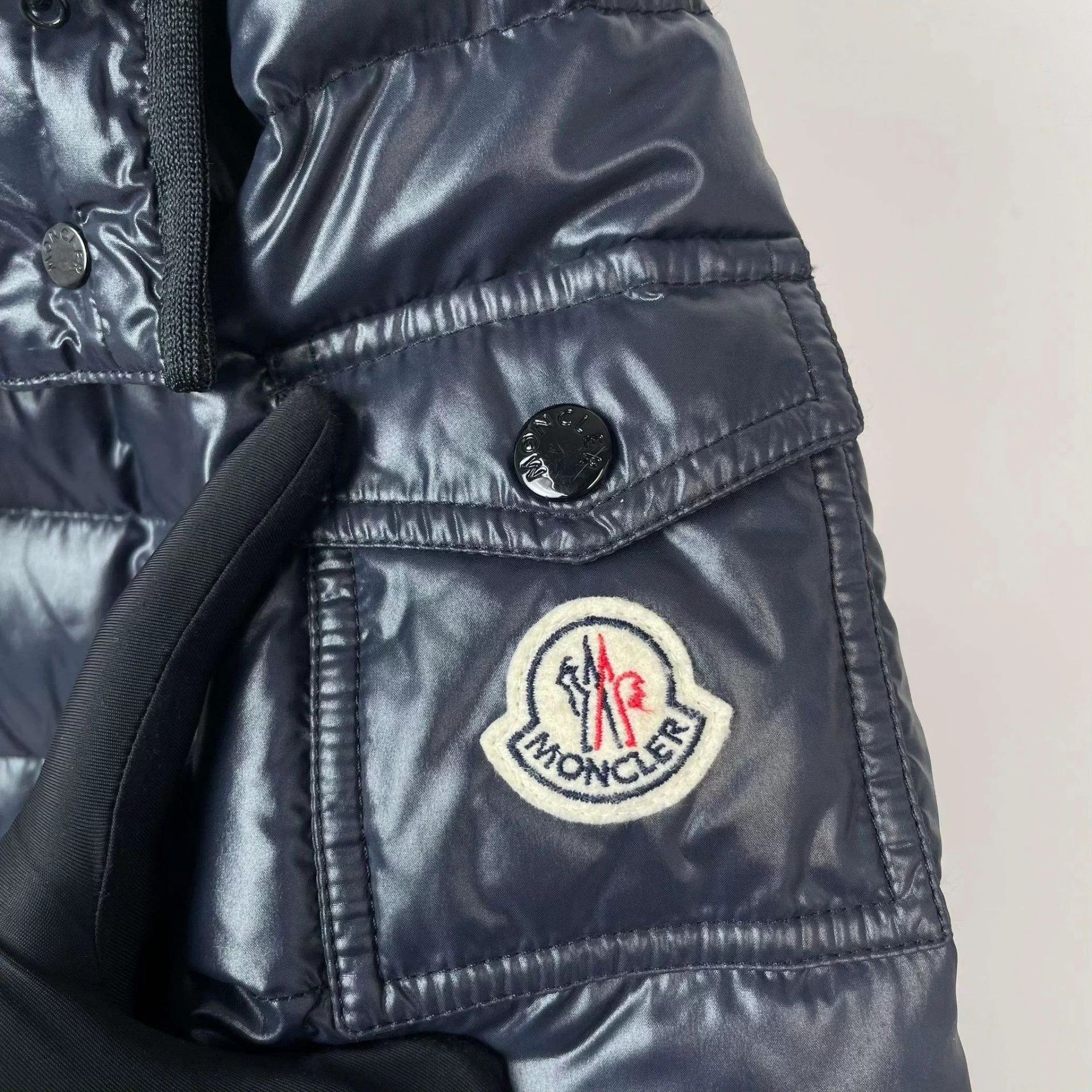 Moncler Moncler hooded long blue down coat US0 no accessories Size XS / US 0-2 / IT 36-38 - 4 Thumbnail