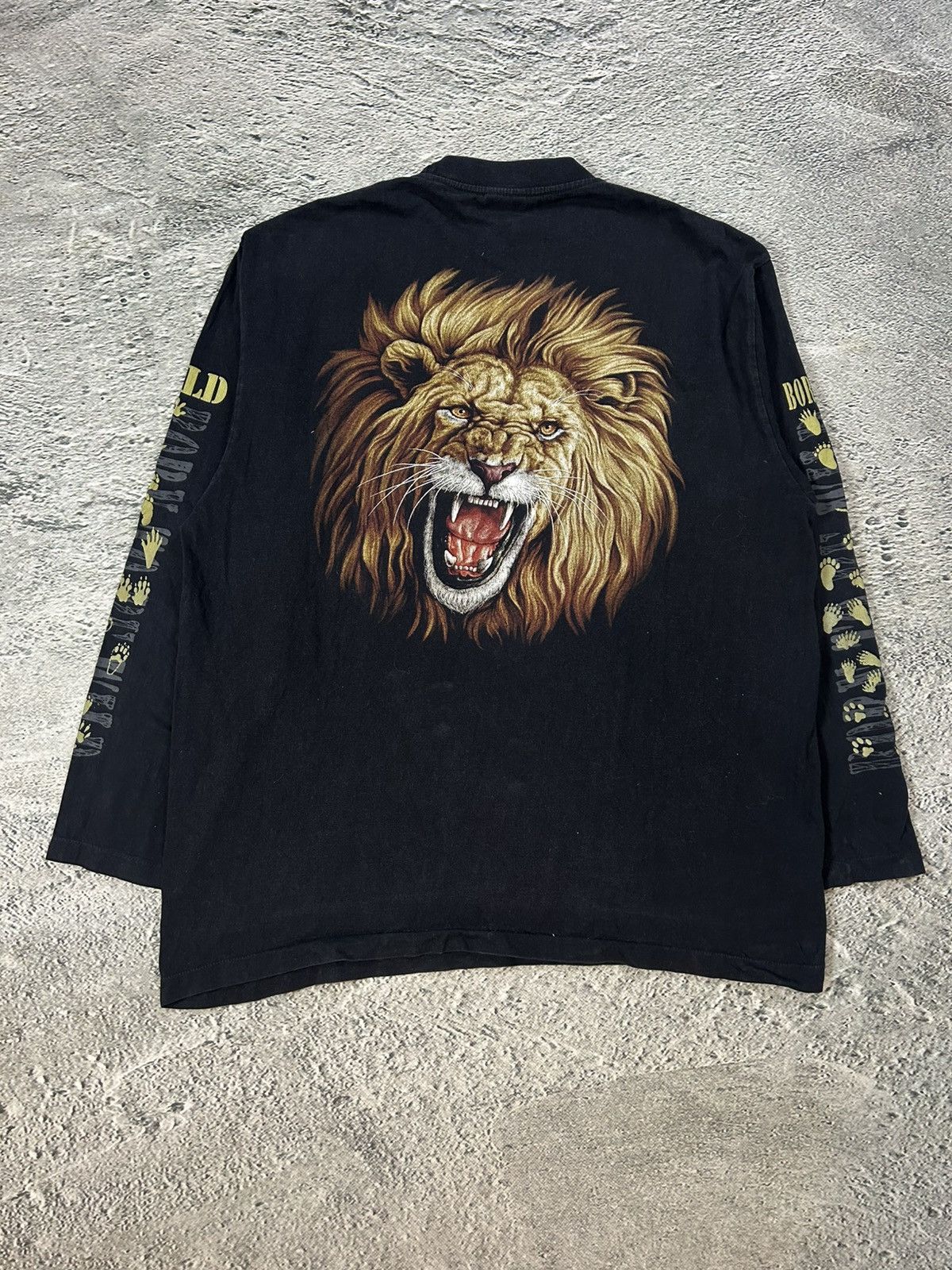 Vintage vintage longsleeve Y2K Born to be Wild Lion 2000s Size US XL / EU 56 / 4 - 3 Thumbnail