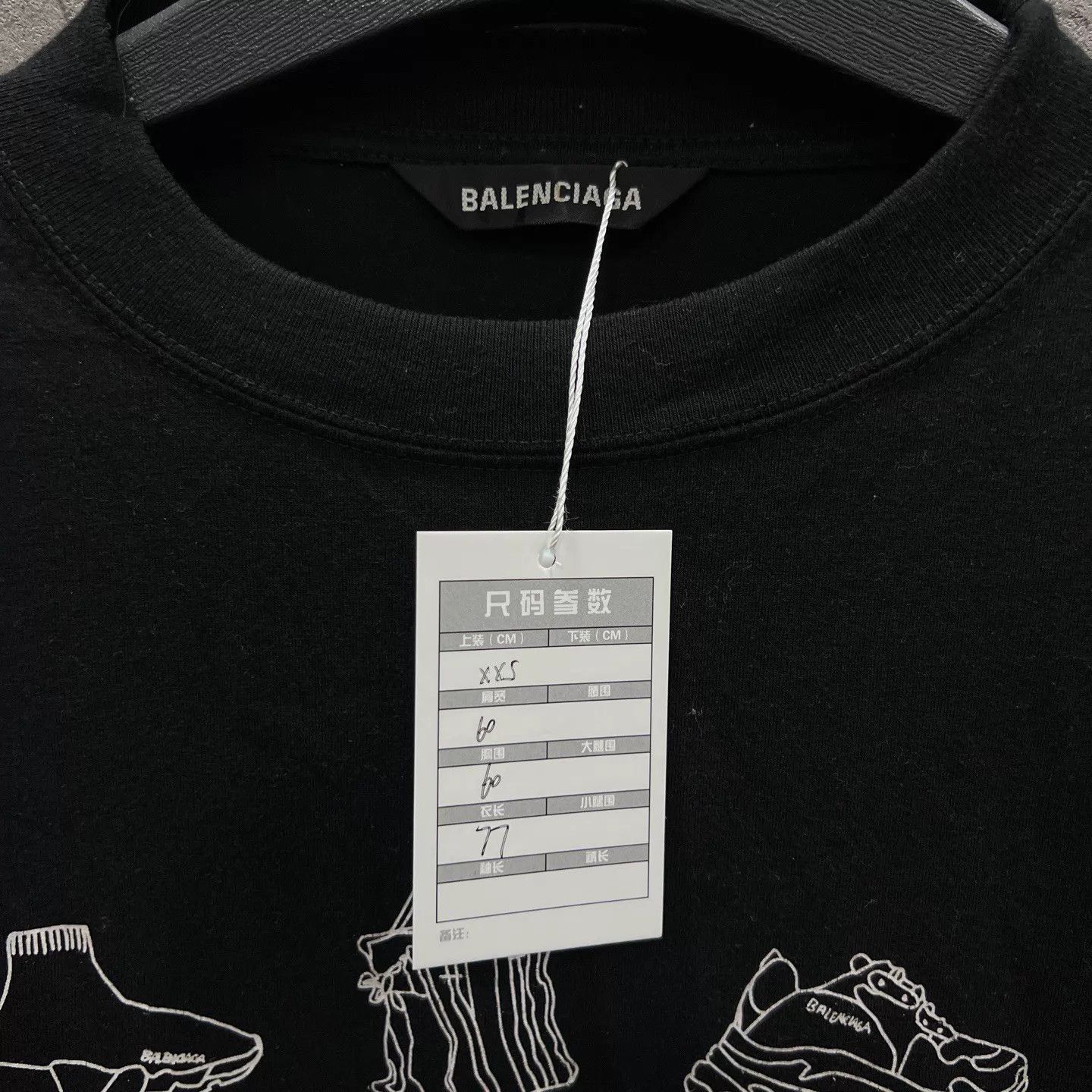 Balenciaga Balenciaga shoes collab short tee new OS XXS Size US XXS / EU 40 - 3 Thumbnail
