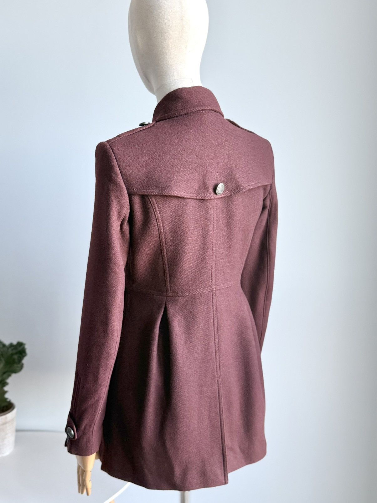 Burberry Burberry Wool Cashmere Military Coat Structured Button Size S / US 4 / IT 40 - 5 Thumbnail