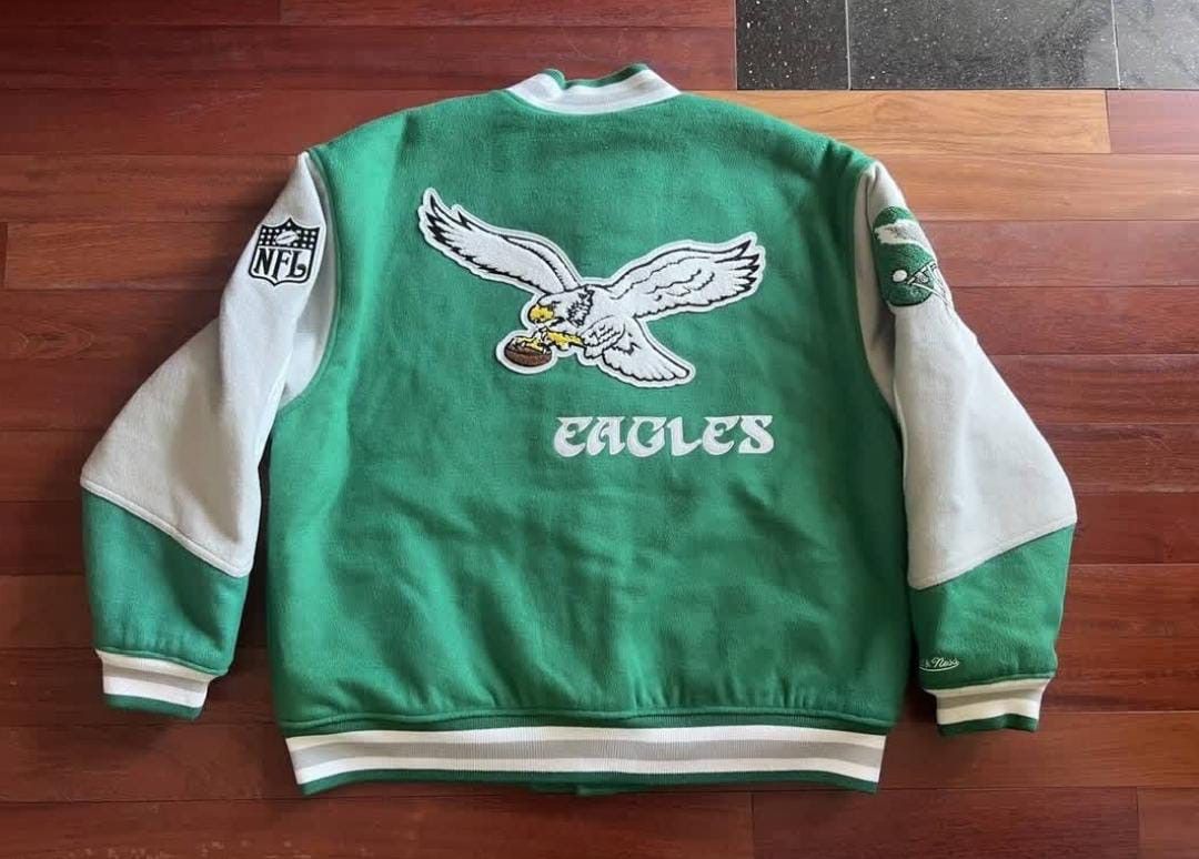 Mitchell & Ness Philadelphia Eagles Mitchell & Ness Varsity Jacket Size US L / EU 52-54 / 3 - 3 Thumbnail