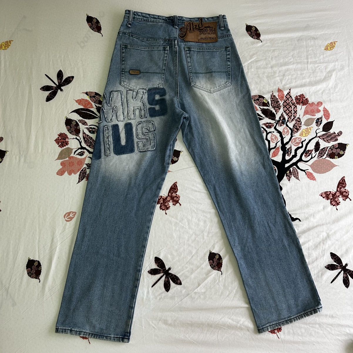 Akademiks Genuine Vintage Y2K Akademics Sick Baggy Jeans 👖 Size US 30 / EU 46 - 2 Thumbnail