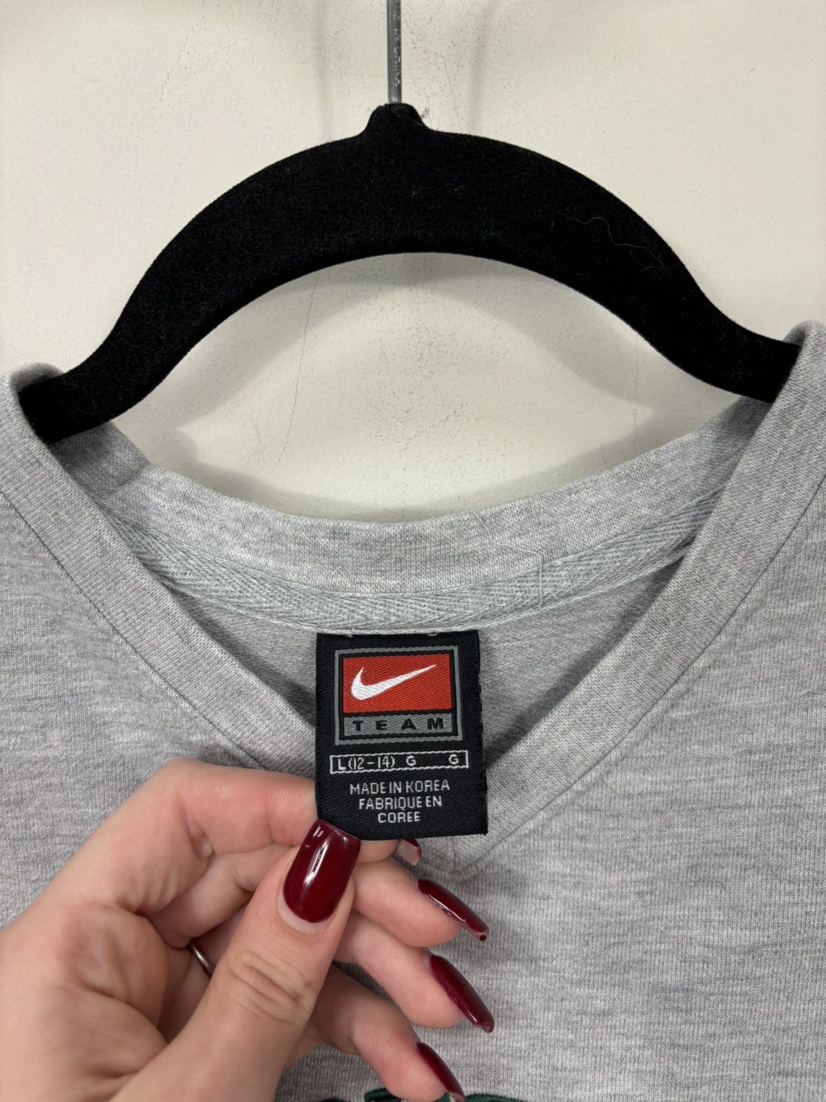 Nike × Vintage Vintage Nike Oregon 90s Big Embroidered Logo Hype Sweatshirt Size US M / EU 48-50 / 2 - 8 Thumbnail