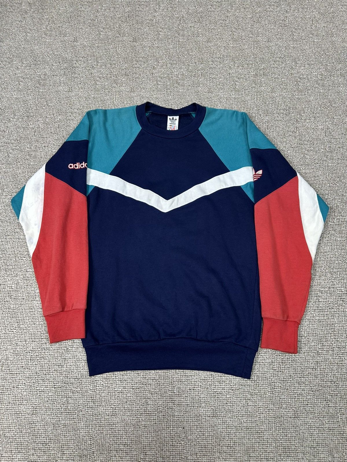 Adidas Rare Vintage 80s Adidas Crewneck Z390 Size US M / EU 48-50 / 2 - 1 Thumbnail
